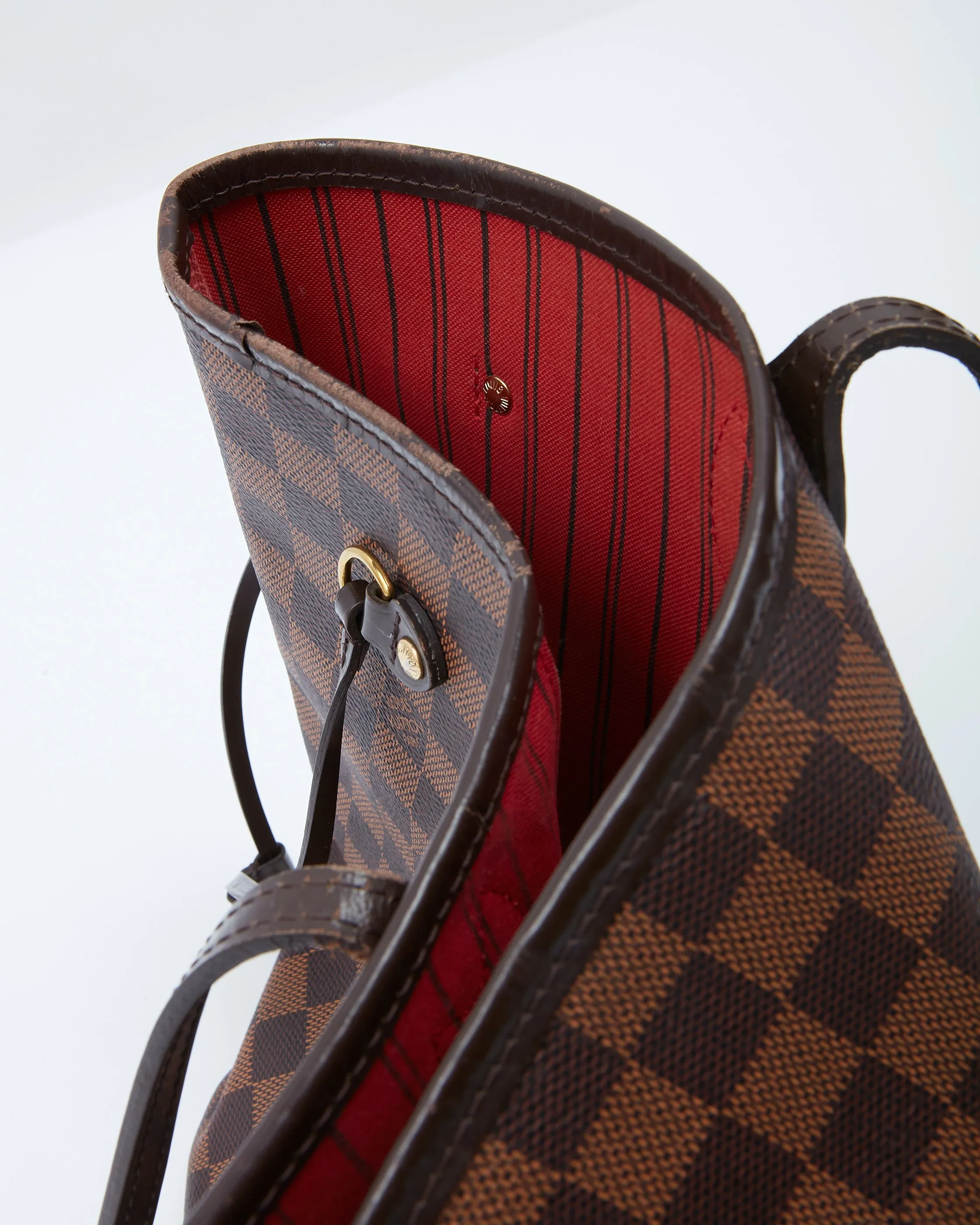 Louis Vuitton Damier Ebene Canvas Neverfull MM Tote Bag NO POUCH
