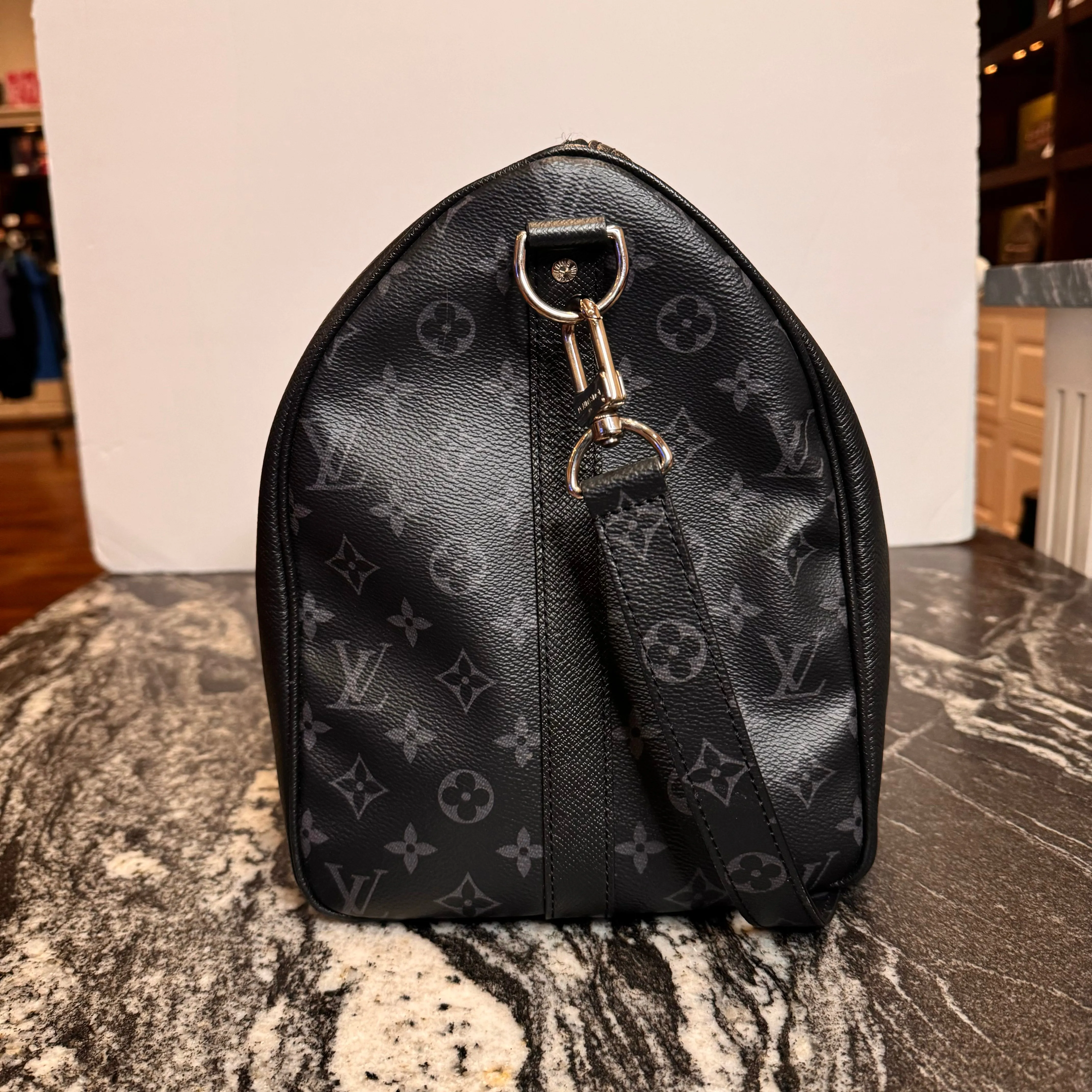 Louis Vuitton Keepall 45 Duffle Bag Black/Charcoal Monogram