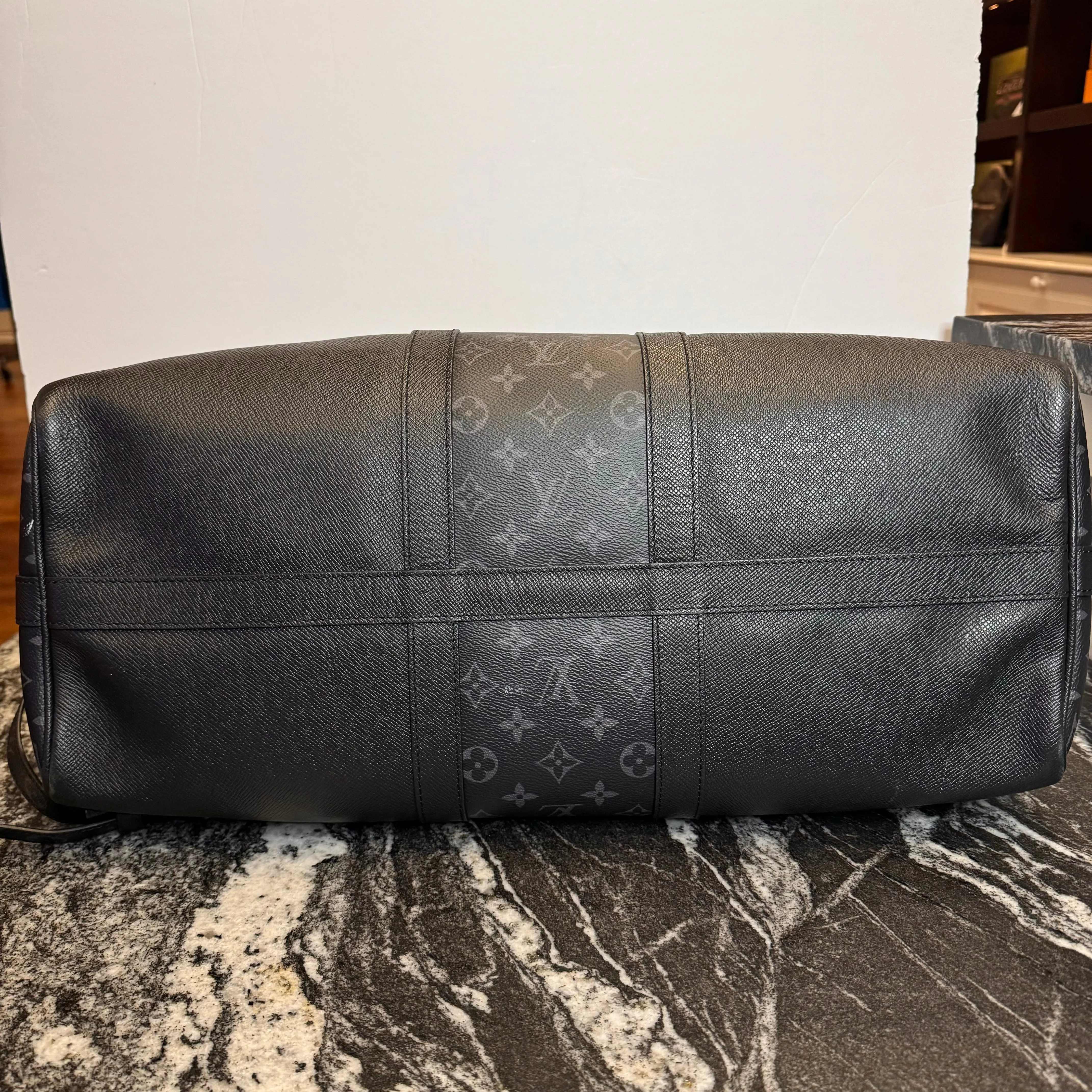 Louis Vuitton Keepall 45 Duffle Bag Black/Charcoal Monogram