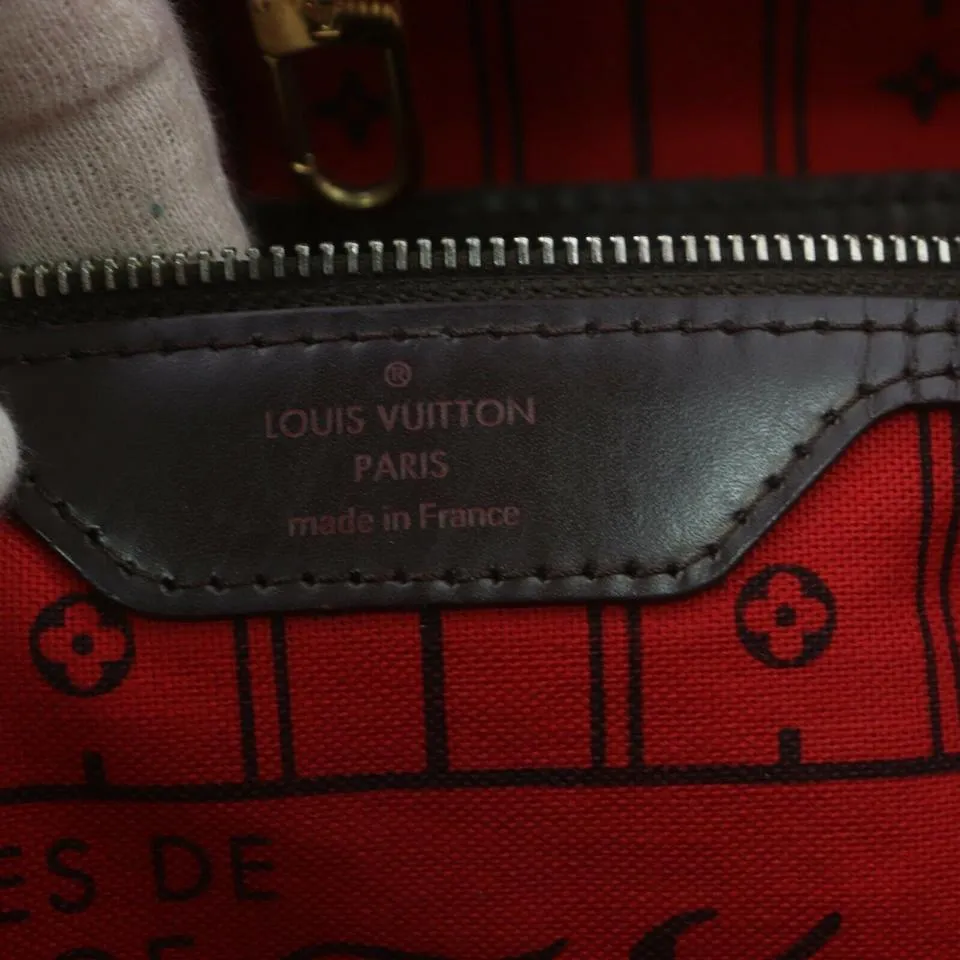 Louis Vuitton Large Damier Ebene Neverfull GM Tote Bag 862442