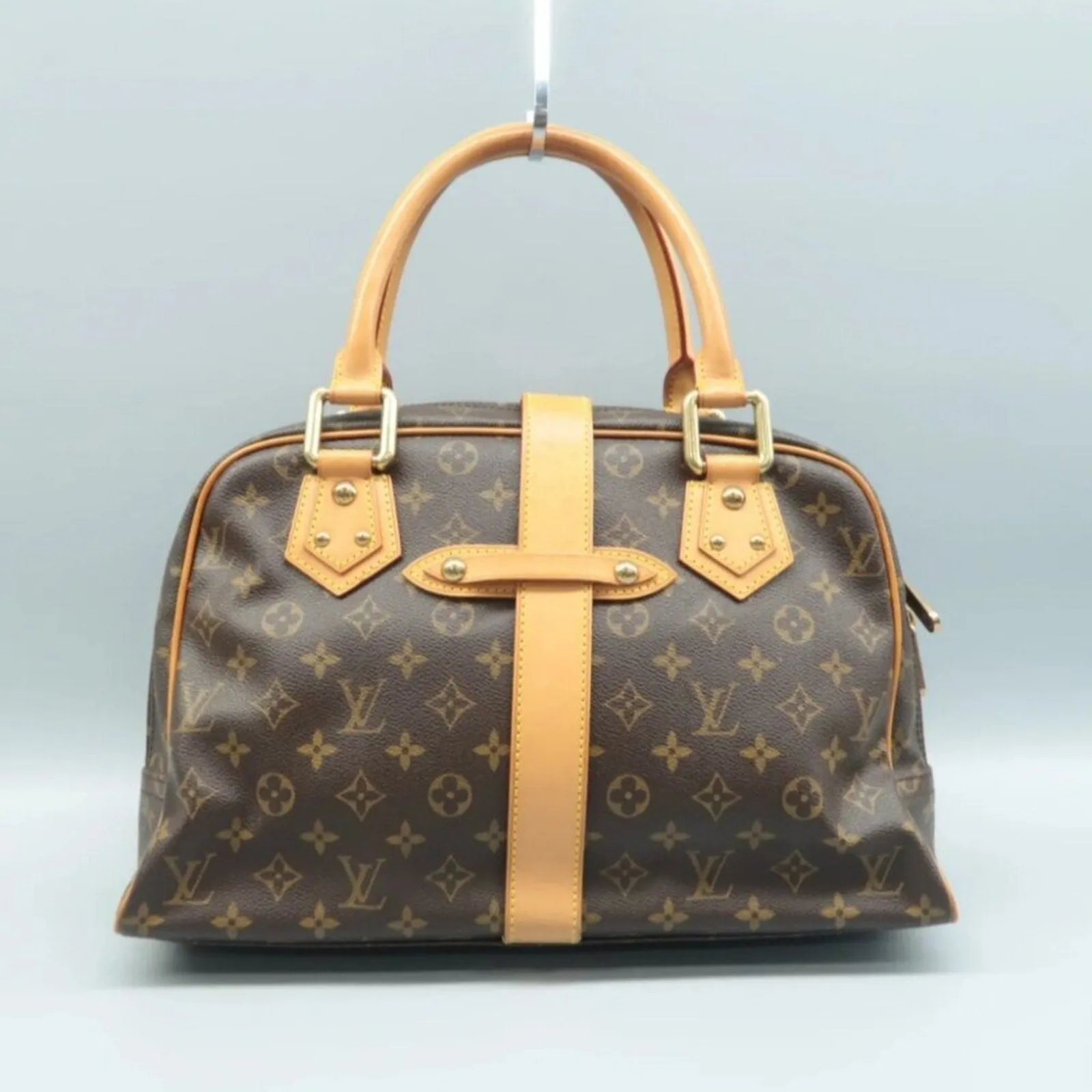 Louis Vuitton Manhattan Brown Monogram Canvas Tote Bag