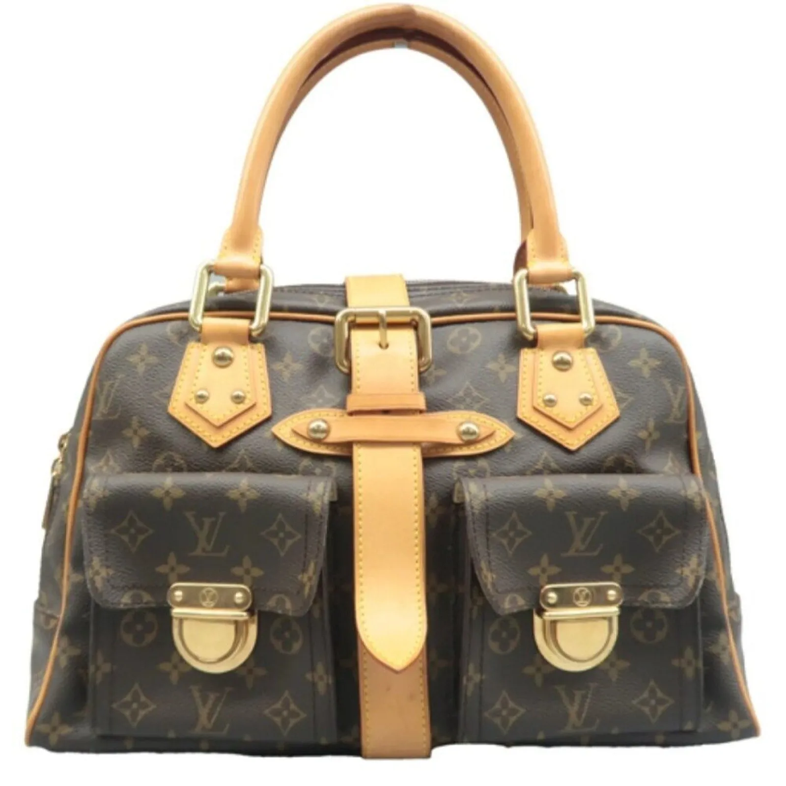 Louis Vuitton Manhattan Brown Monogram Canvas Tote Bag