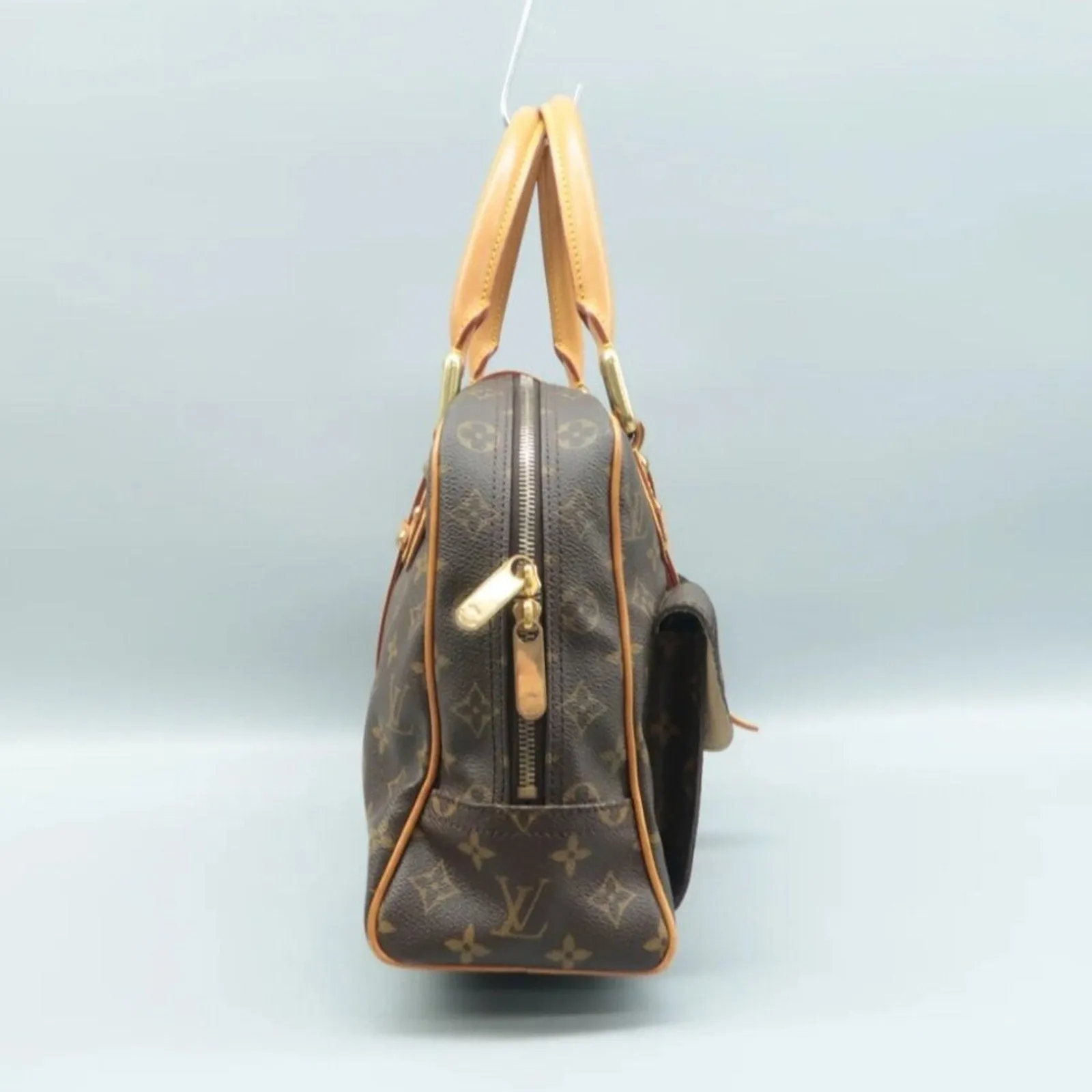 Louis Vuitton Manhattan Brown Monogram Canvas Tote Bag