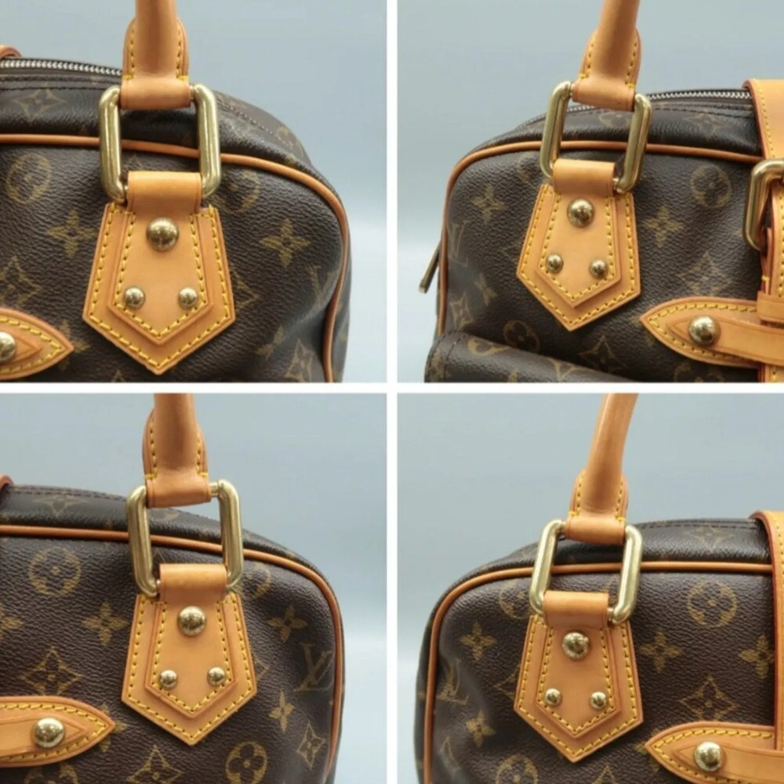 Louis Vuitton Manhattan Brown Monogram Canvas Tote Bag