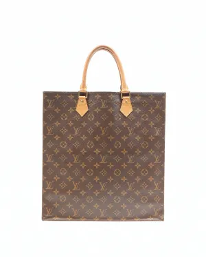 Louis Vuitton Monogram Canvas Sac Plat Top Handle Bag