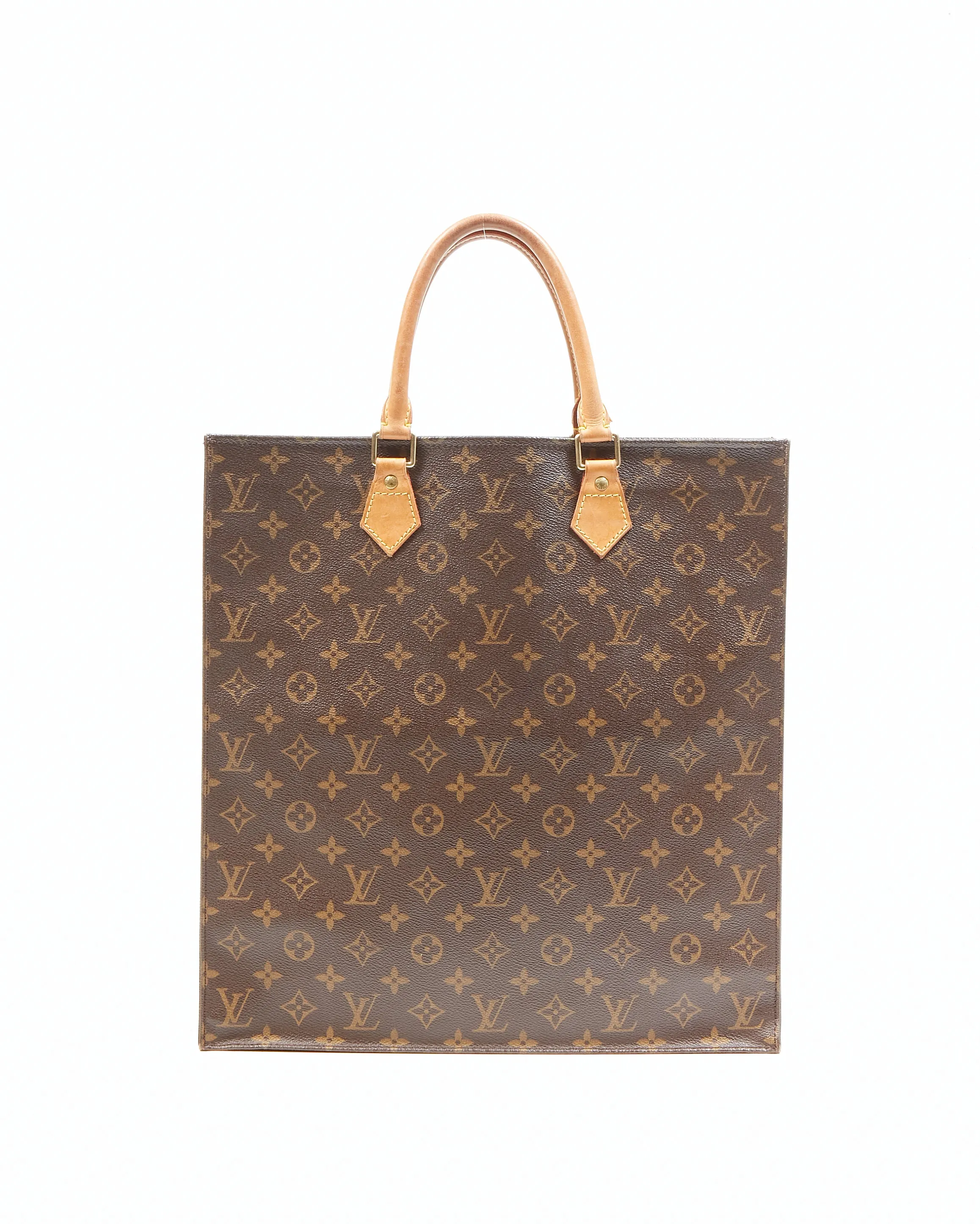 Louis Vuitton Monogram Canvas Sac Plat Top Handle Bag