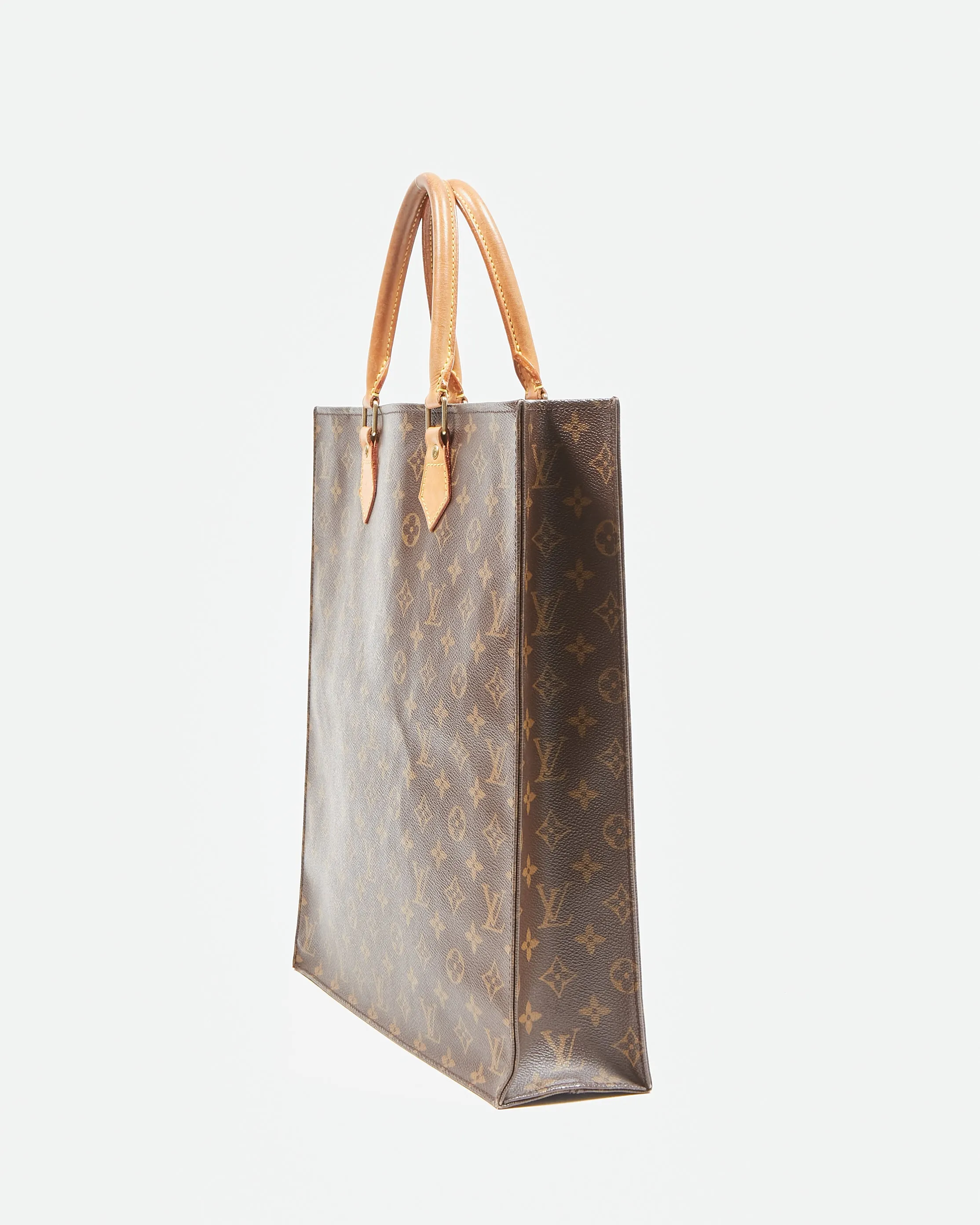 Louis Vuitton Monogram Canvas Sac Plat Top Handle Bag
