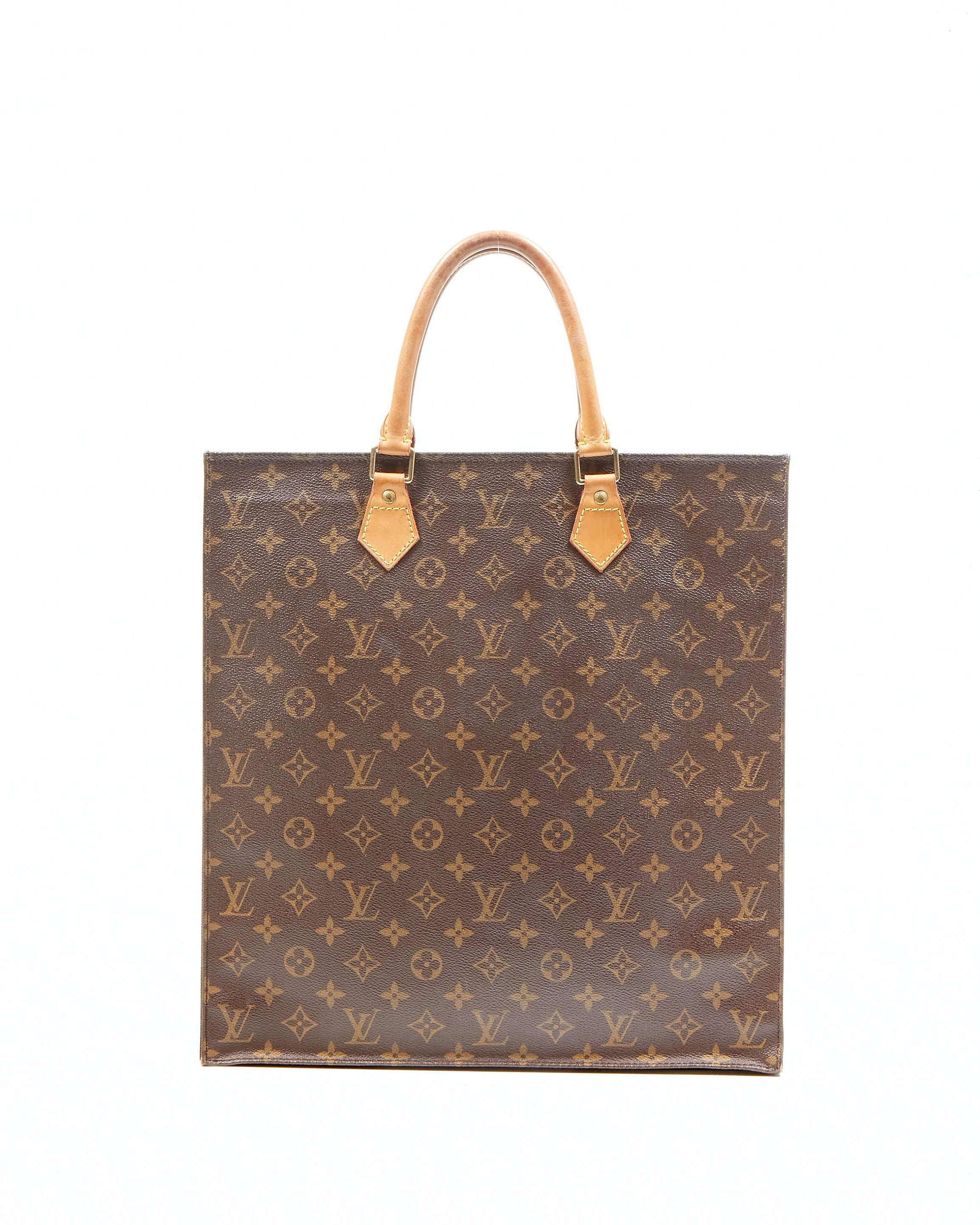 Louis Vuitton Monogram Canvas Sac Plat Top Handle Bag
