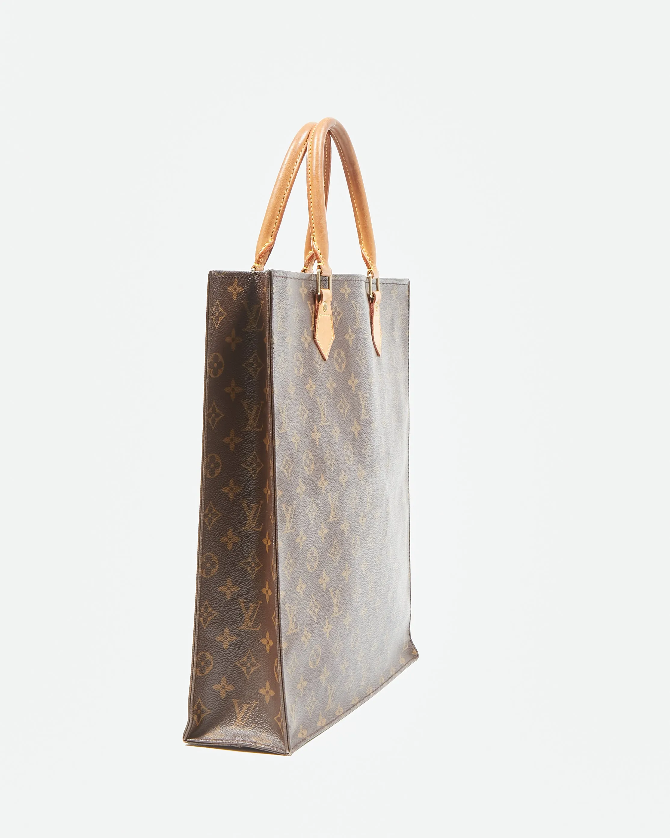 Louis Vuitton Monogram Canvas Sac Plat Top Handle Bag