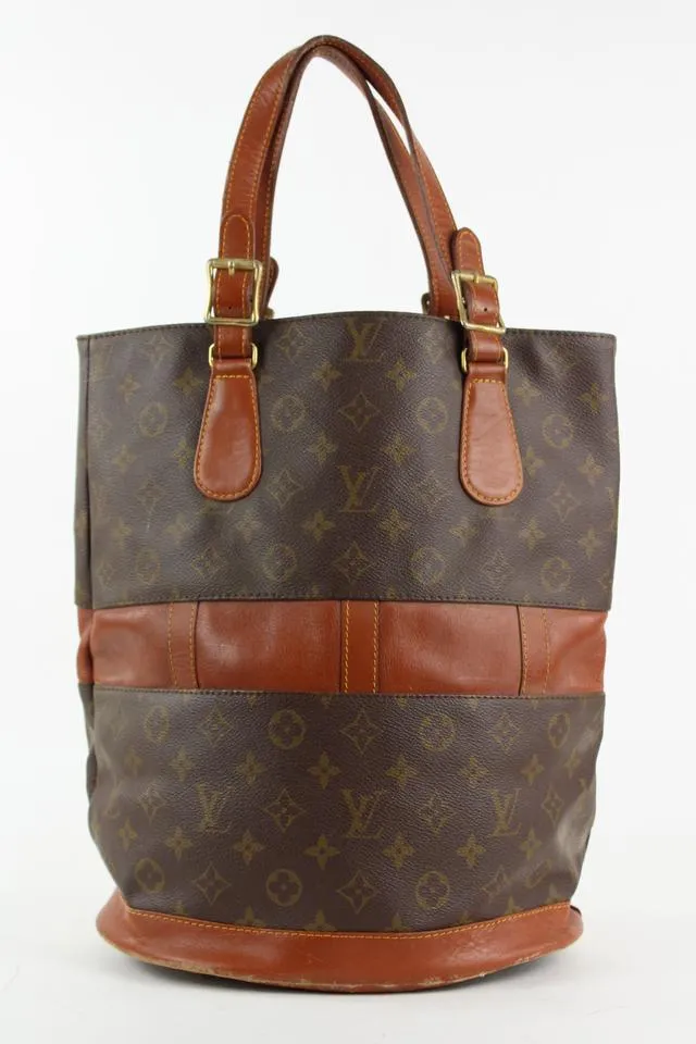 Louis Vuitton Monogram Marais Bucket GM Tote Bag 4lvs1224
