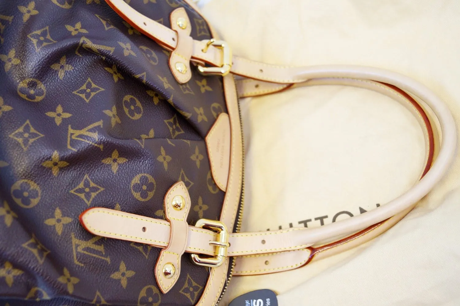 LOUIS VUITTON Monogram Tivoli GM Brown Tote Bag