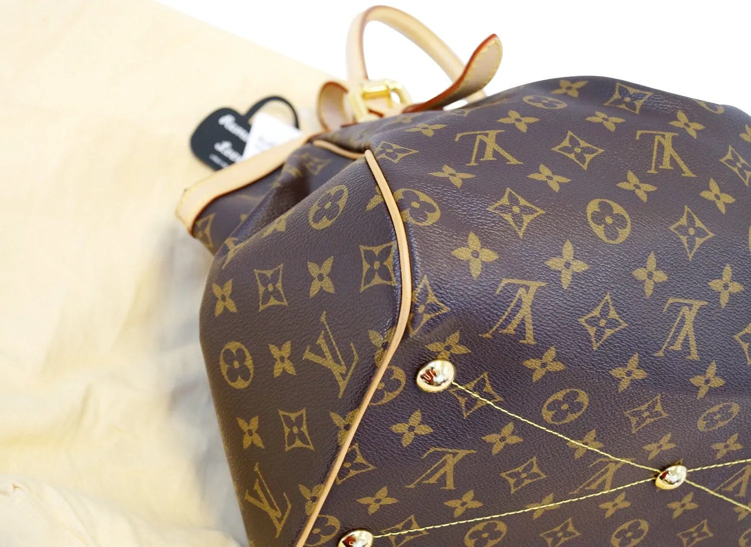 LOUIS VUITTON Monogram Tivoli GM Brown Tote Bag
