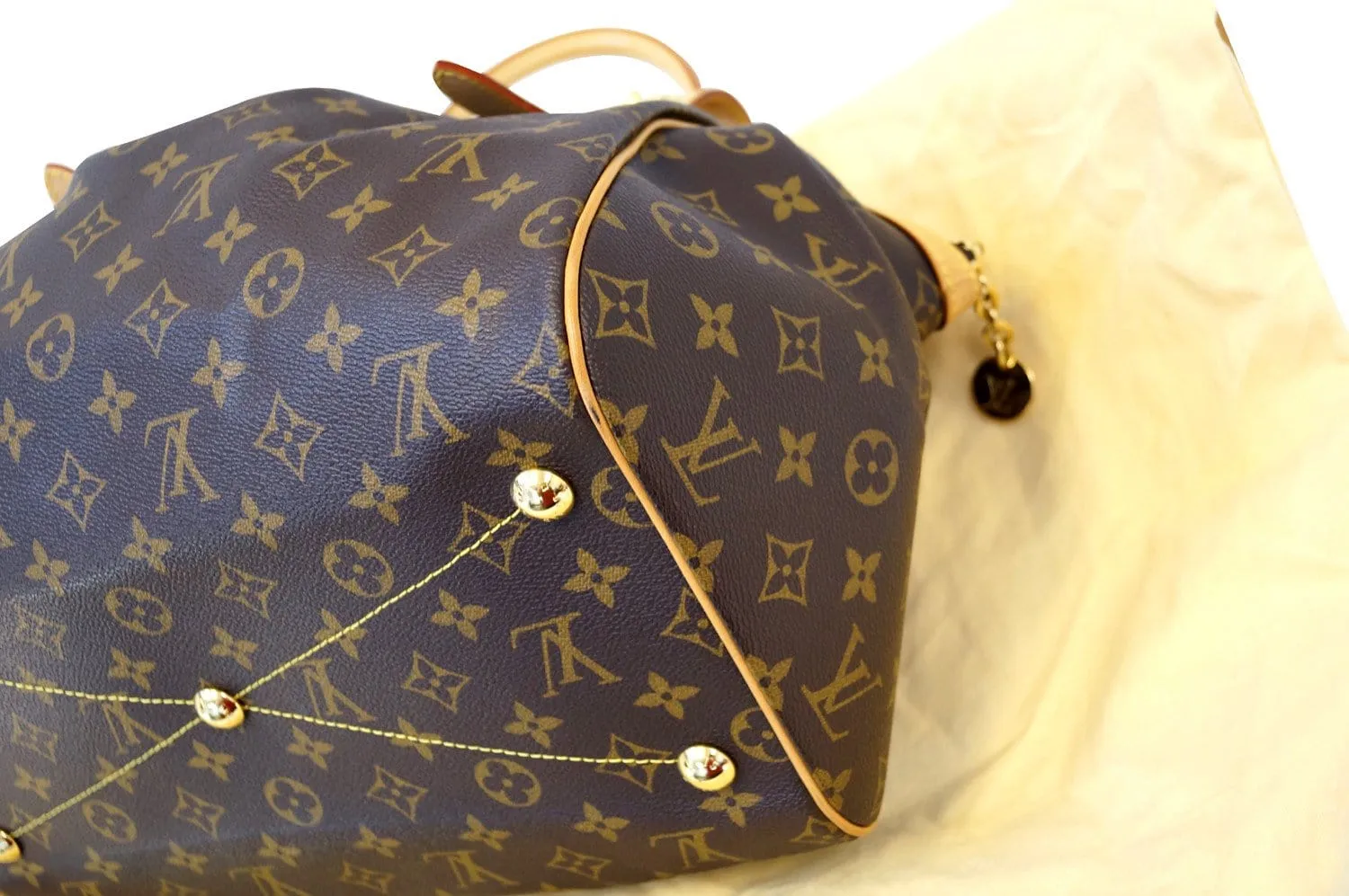 LOUIS VUITTON Monogram Tivoli GM Brown Tote Bag
