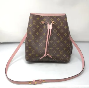 LOUIS VUITTON 'Néonoé' Monogram Bucket Bag with Pink Suede Interior