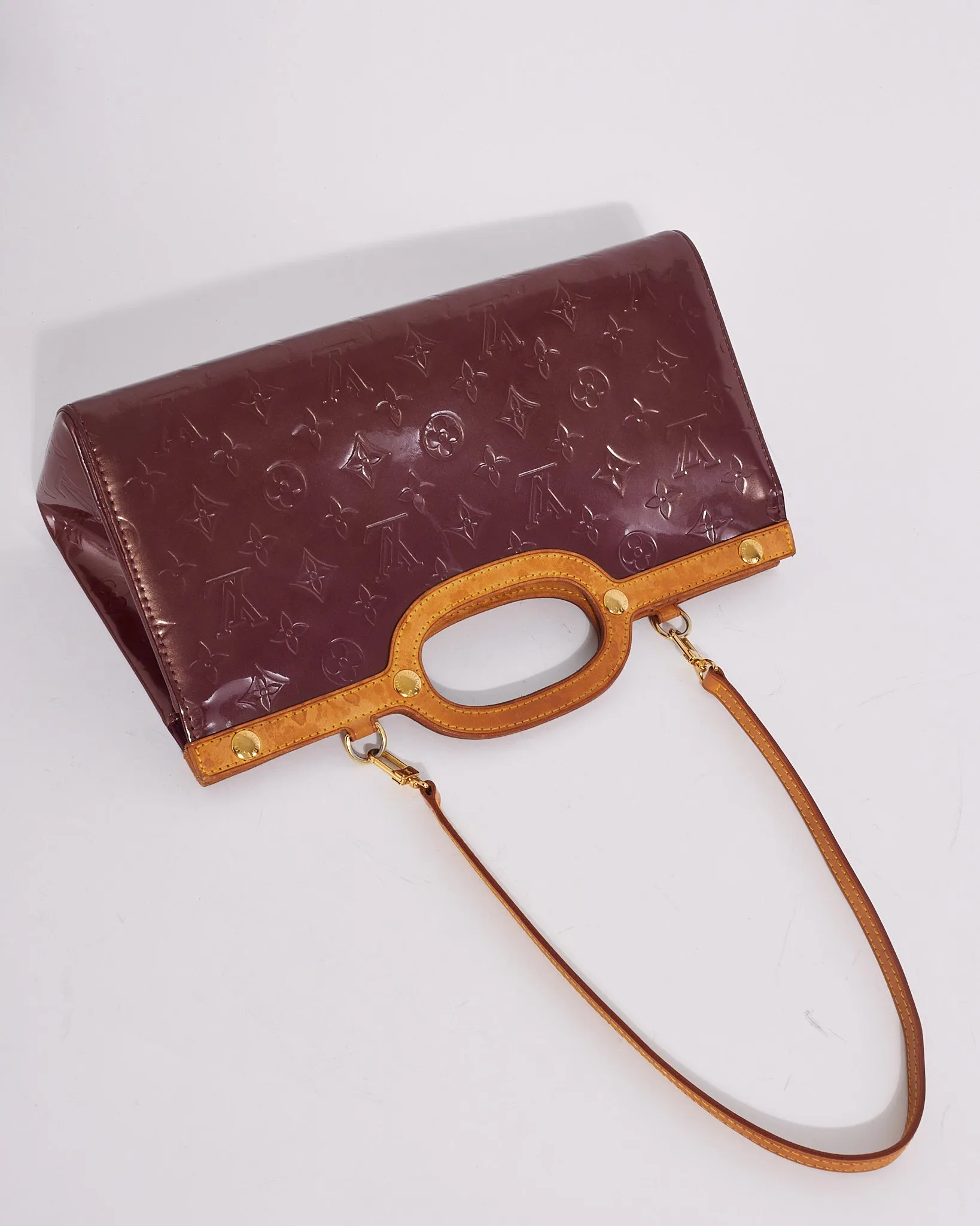 Louis Vuitton Purple (Violet) Monogram Vernis Roxbury Drive 2way Tote