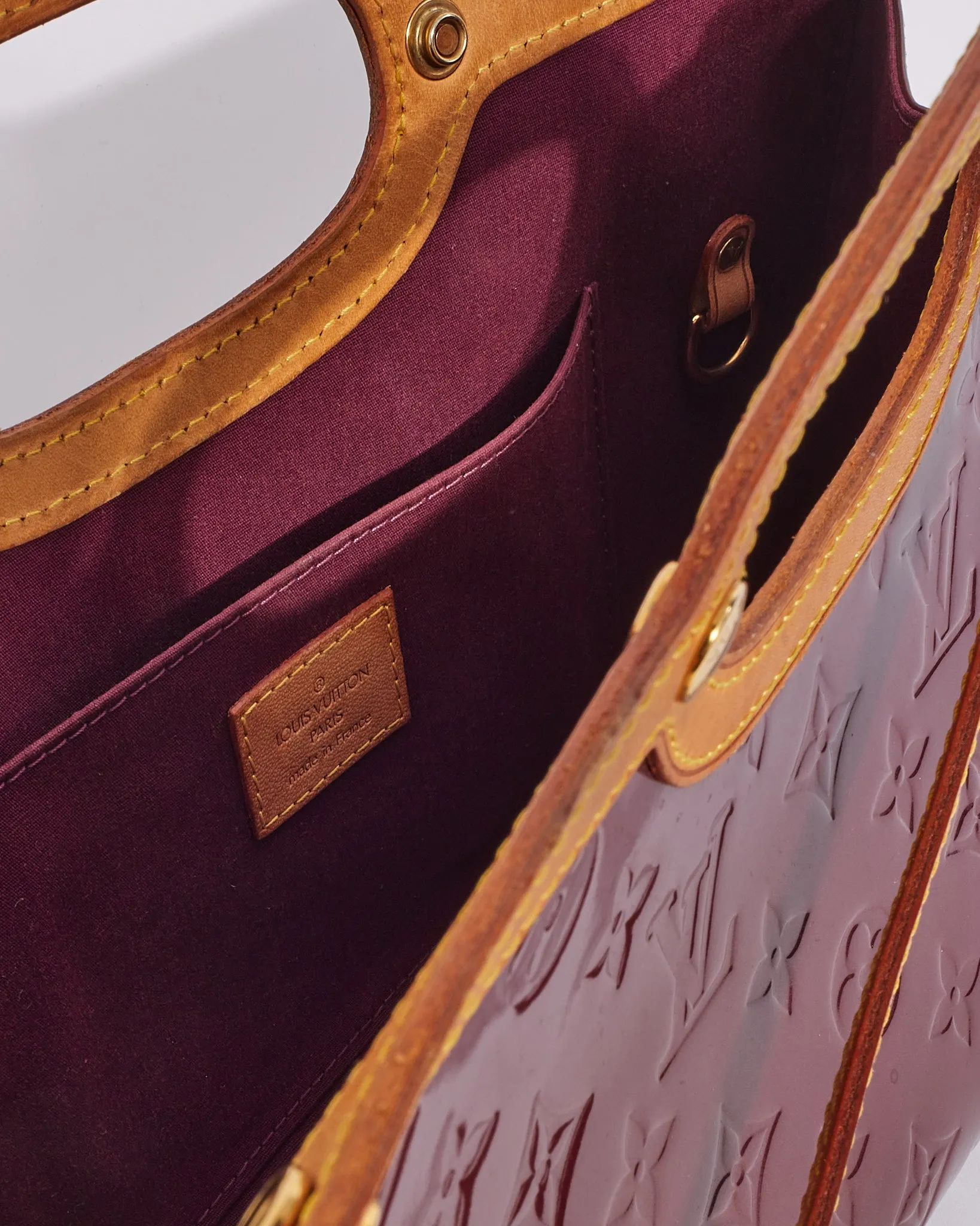 Louis Vuitton Purple (Violet) Monogram Vernis Roxbury Drive 2way Tote