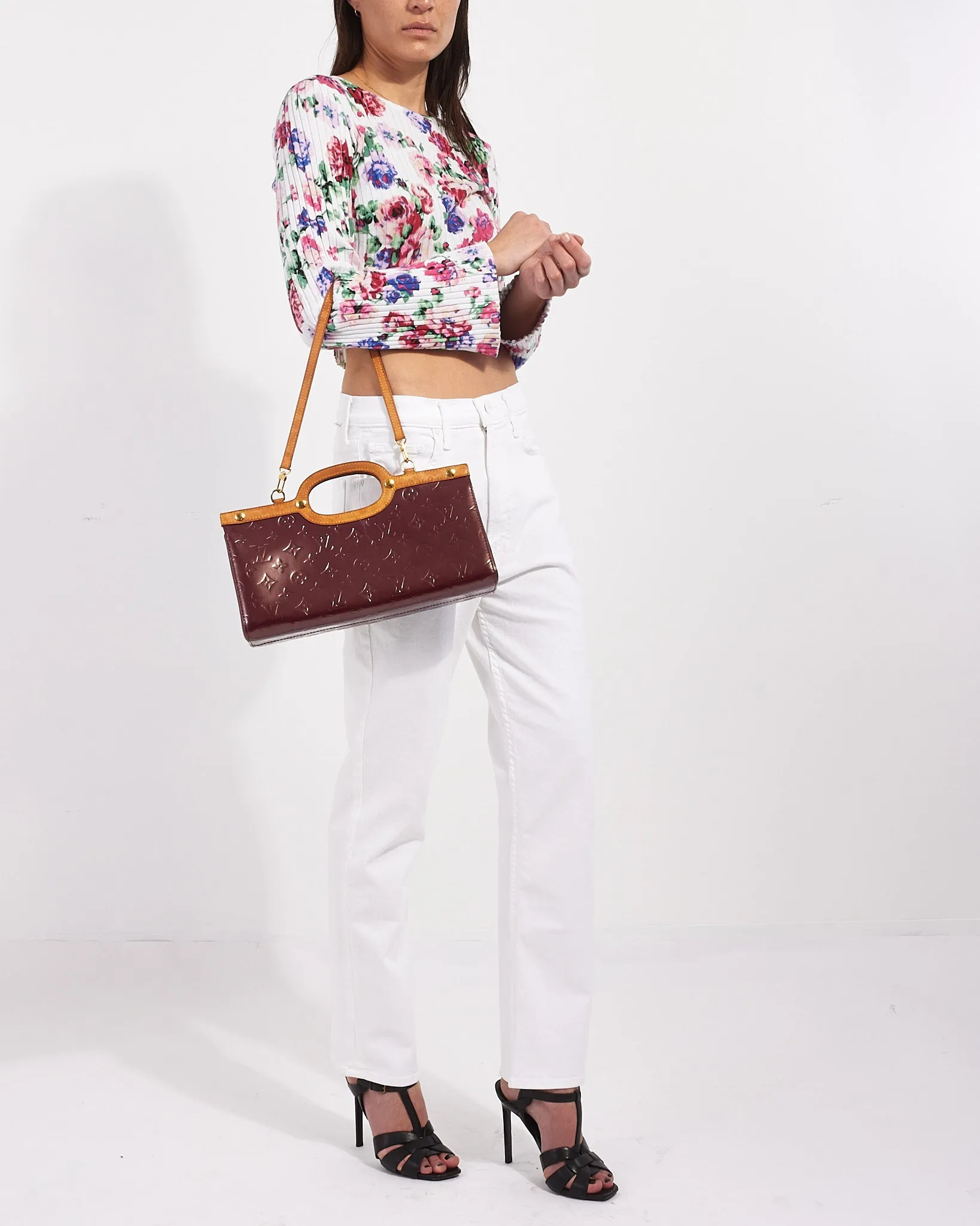 Louis Vuitton Purple (Violet) Monogram Vernis Roxbury Drive 2way Tote