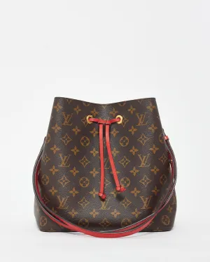 Louis Vuitton Red Monogram Canvas NéoNoé Bucket Bag
