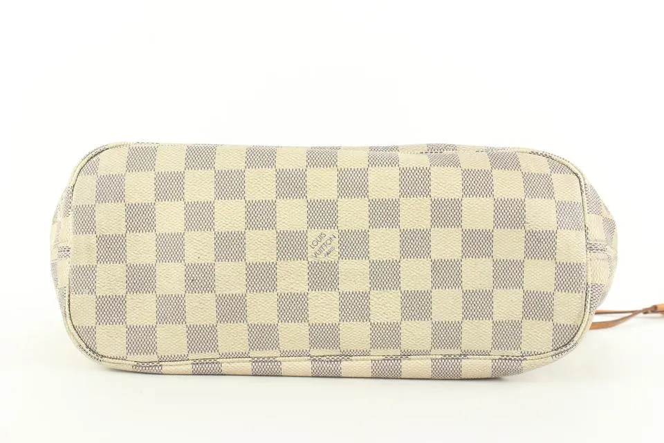 Louis Vuitton Small Damier Azur Neverfull PM Tote Bag 1lv53a
