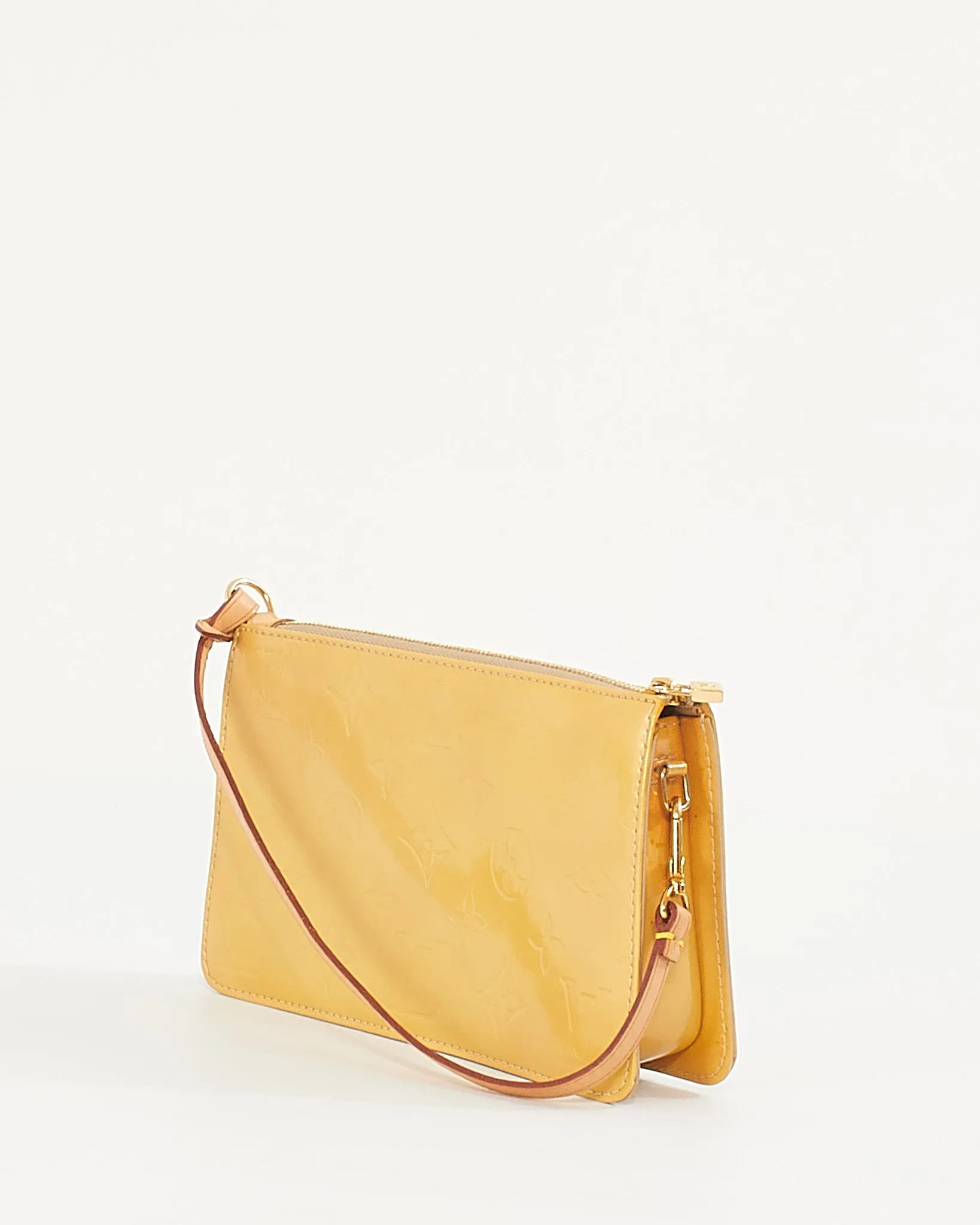 Louis Vuitton Yellow Monogram Vernis Lexington Pochette Bag