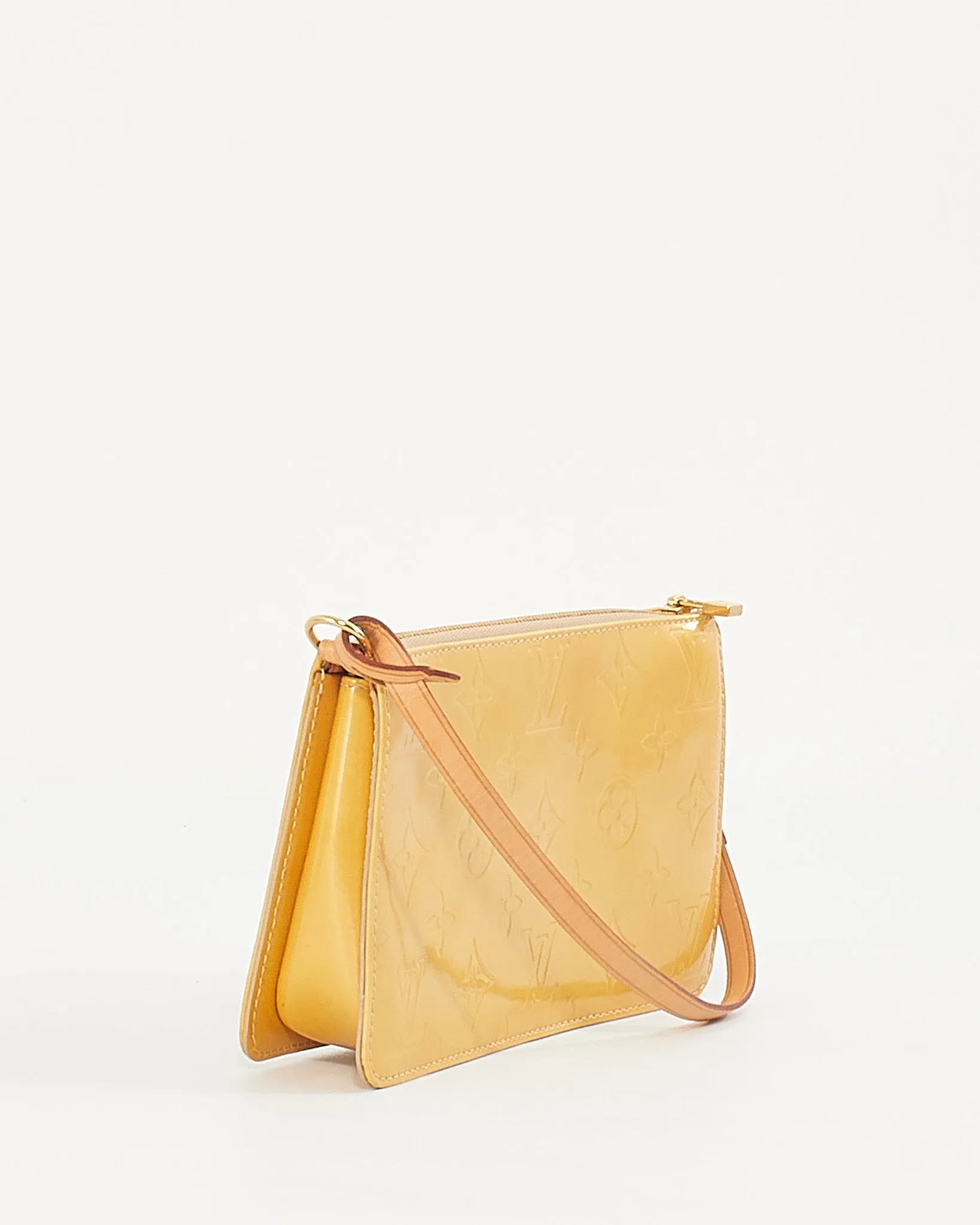 Louis Vuitton Yellow Monogram Vernis Lexington Pochette Bag