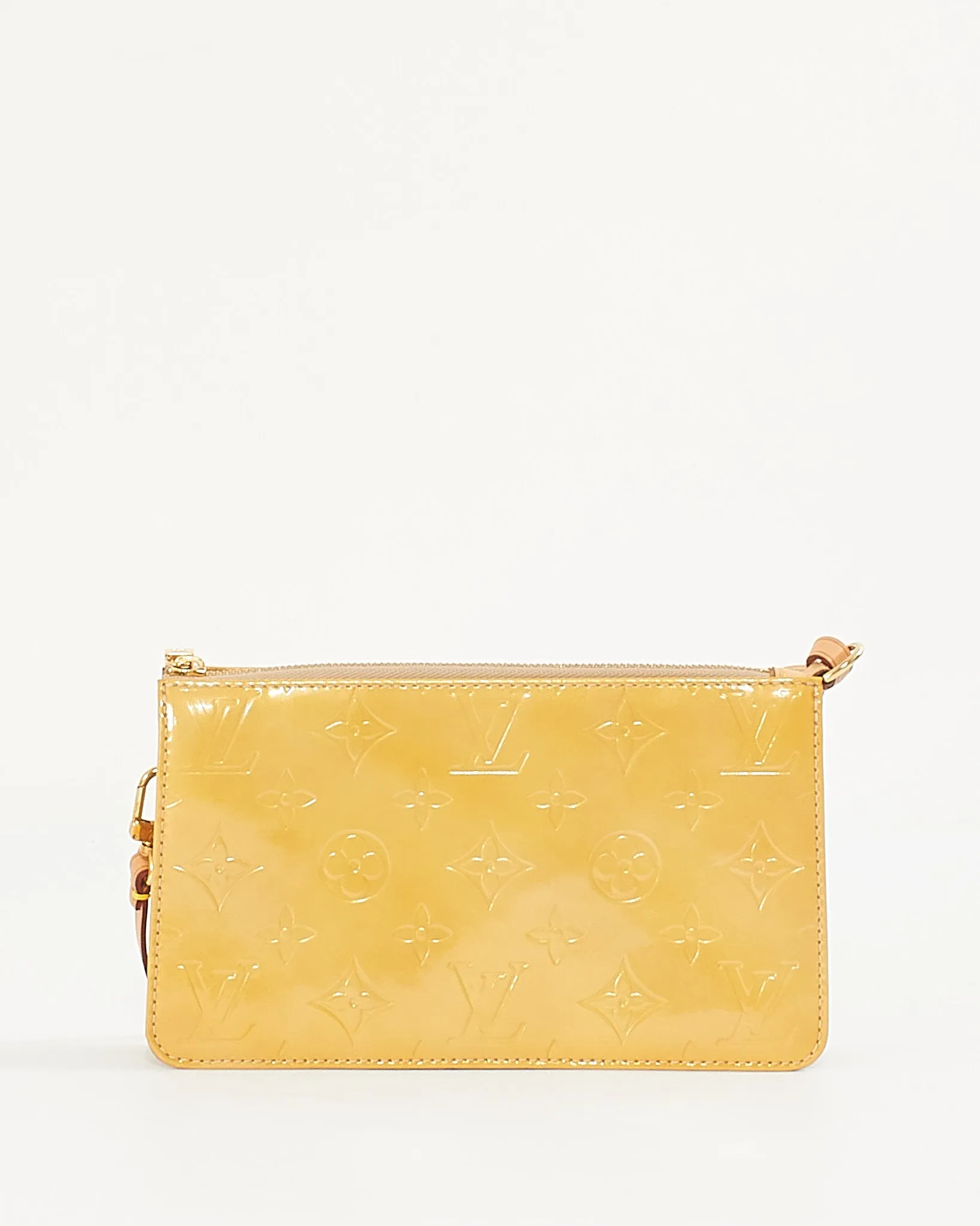 Louis Vuitton Yellow Monogram Vernis Lexington Pochette Bag