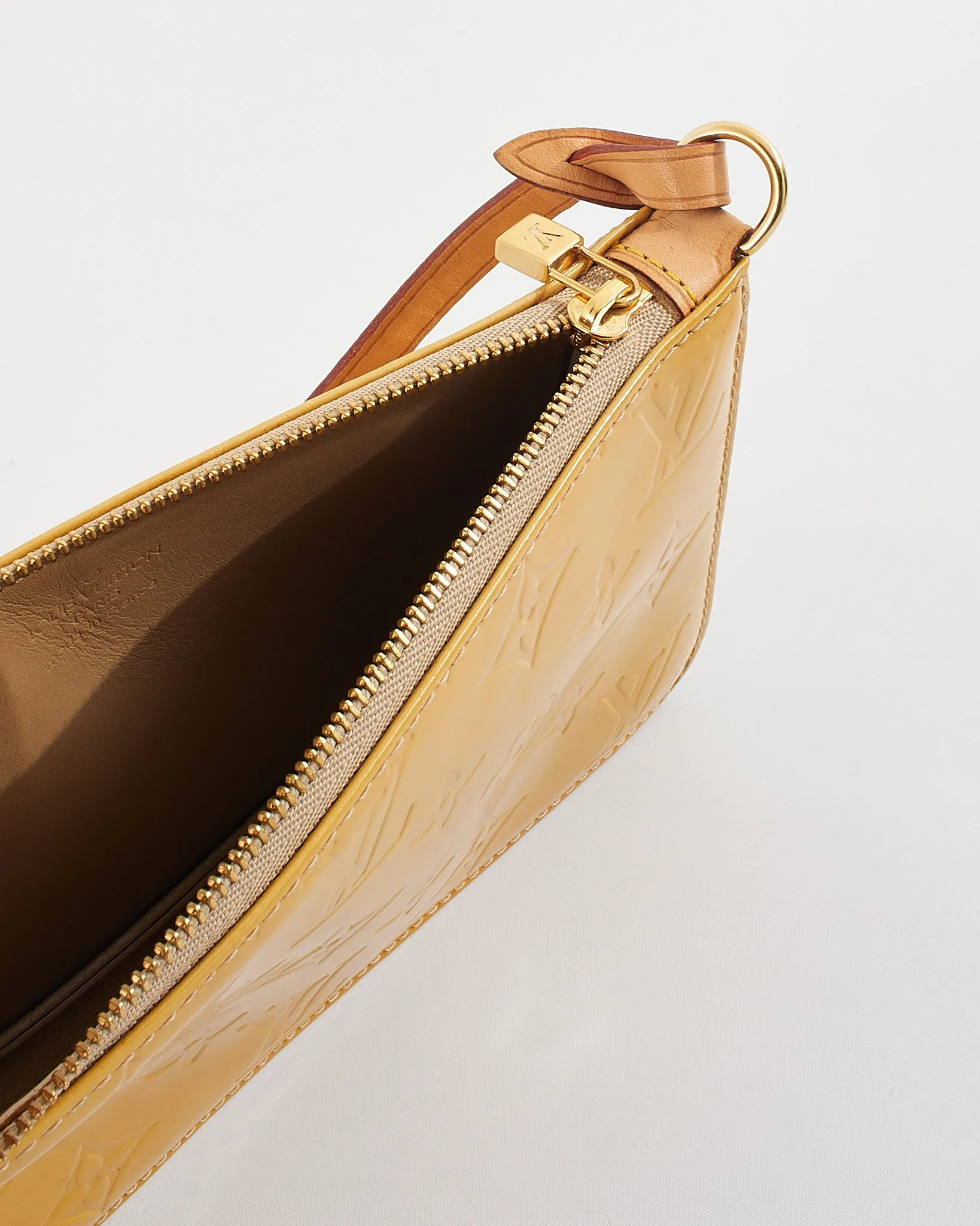 Louis Vuitton Yellow Monogram Vernis Lexington Pochette Bag
