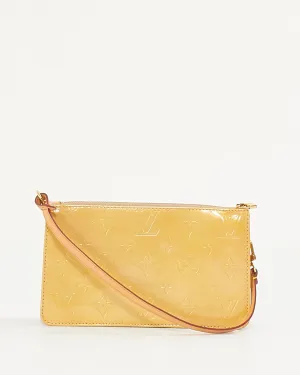 Louis Vuitton Yellow Monogram Vernis Lexington Pochette Bag