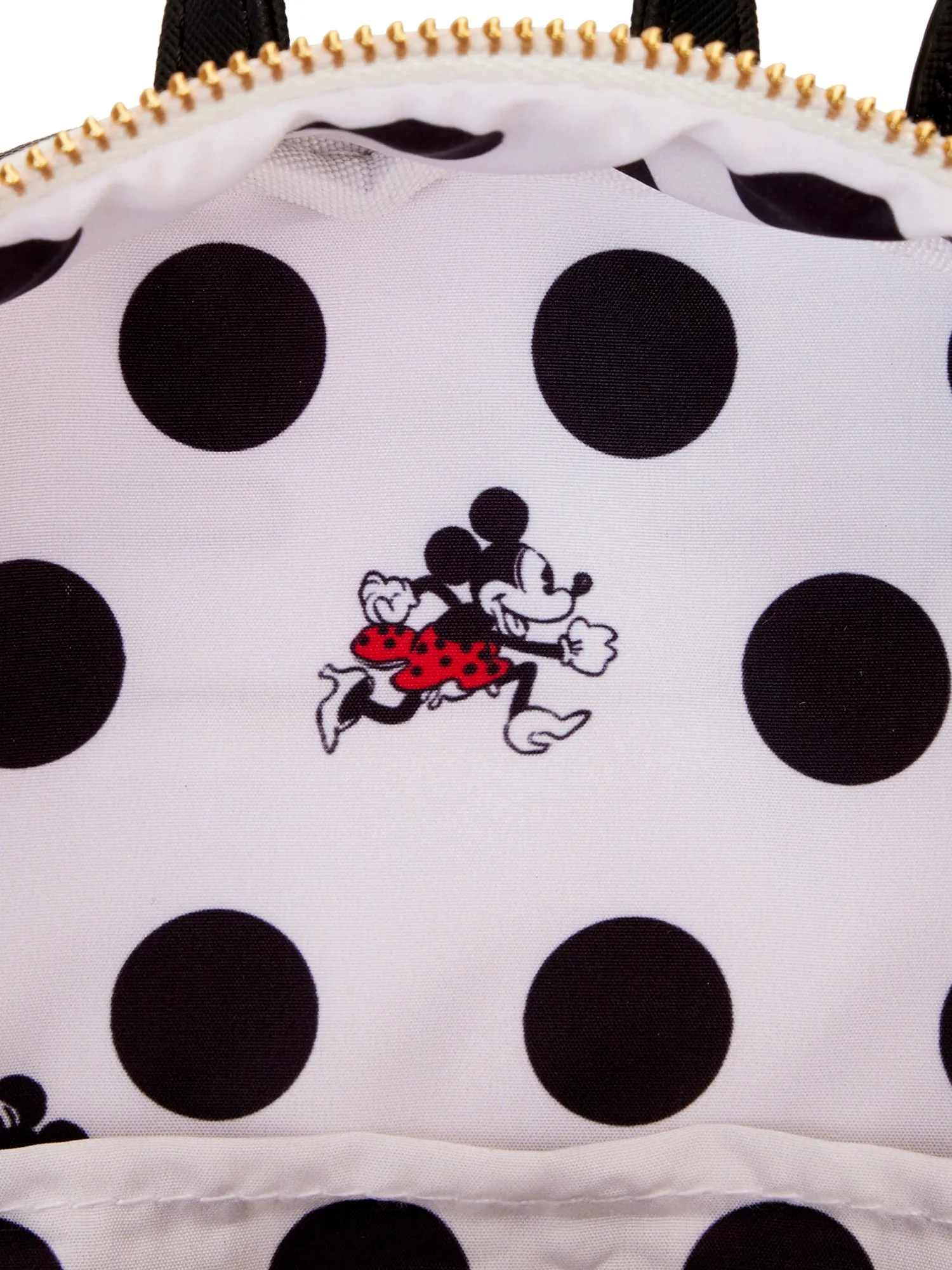 Loungefly x Disney Minnie Mouse Polka Dot Backpack Handbag Black Red
