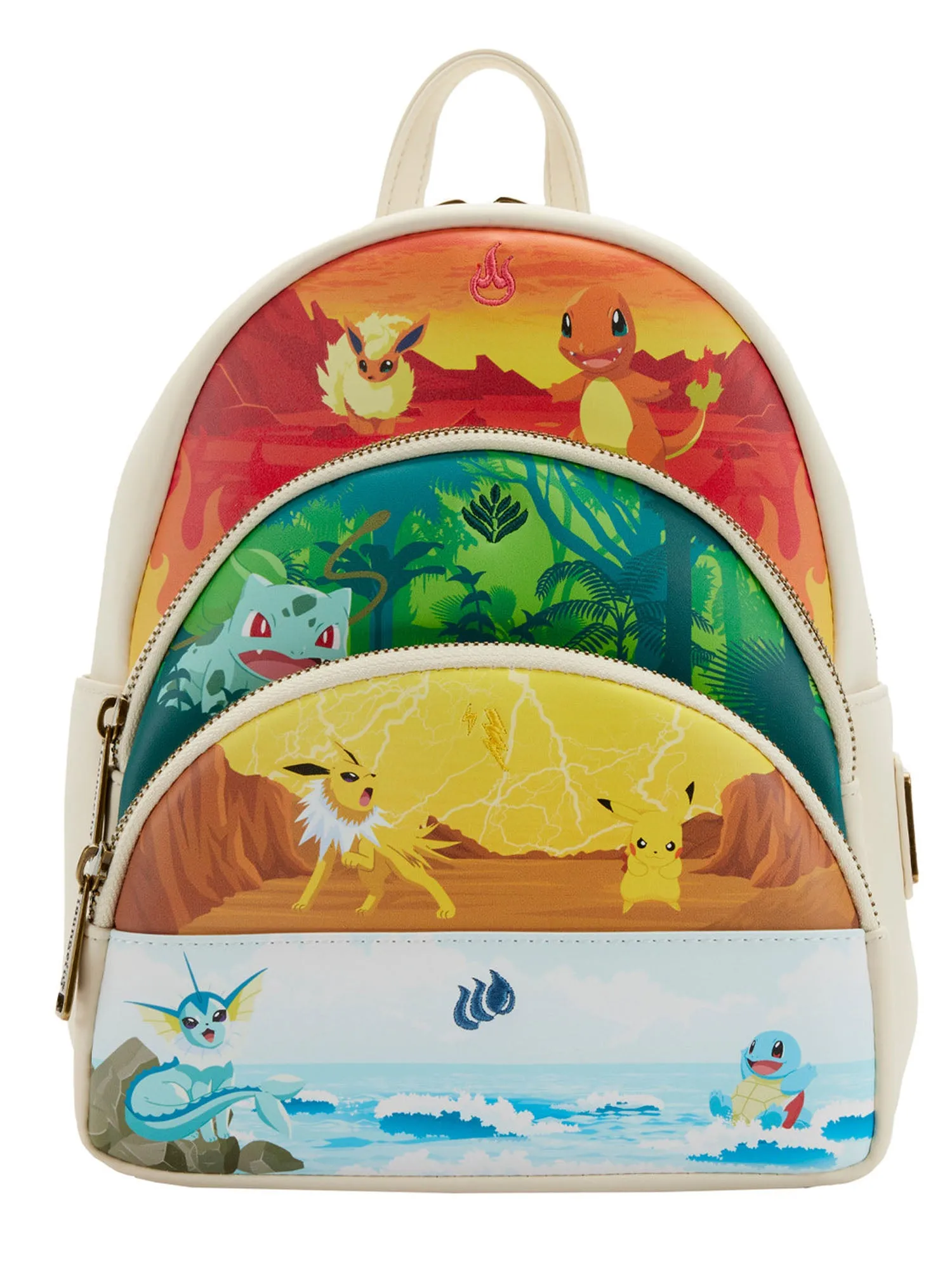 Loungefly x Pokémon  Mini Backpack Elements Triple Pocket