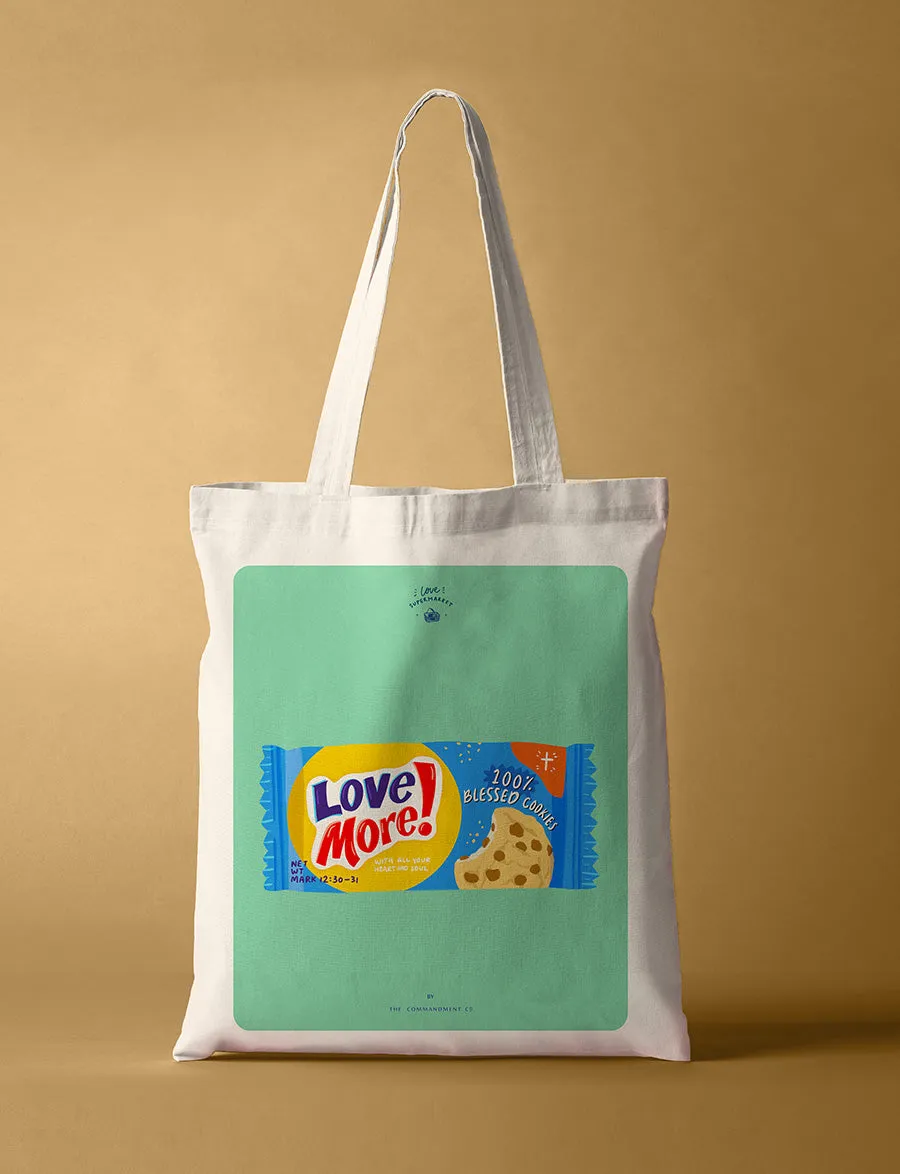 Love More Chocolate Chip Biscuit {Tote Bag}