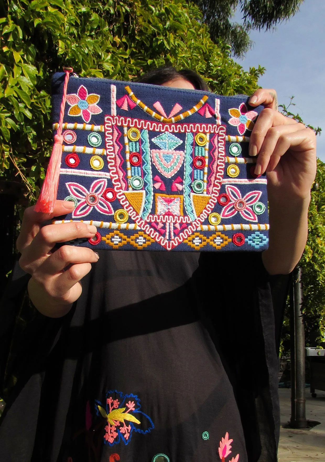 Lulu Embroidered Clutch
