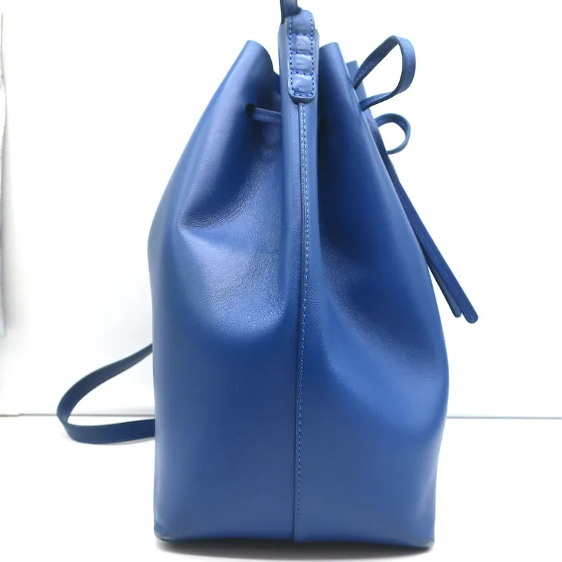 Mansur Gavriel Bucket Bag Royal Blue Leather Crossbody Bag