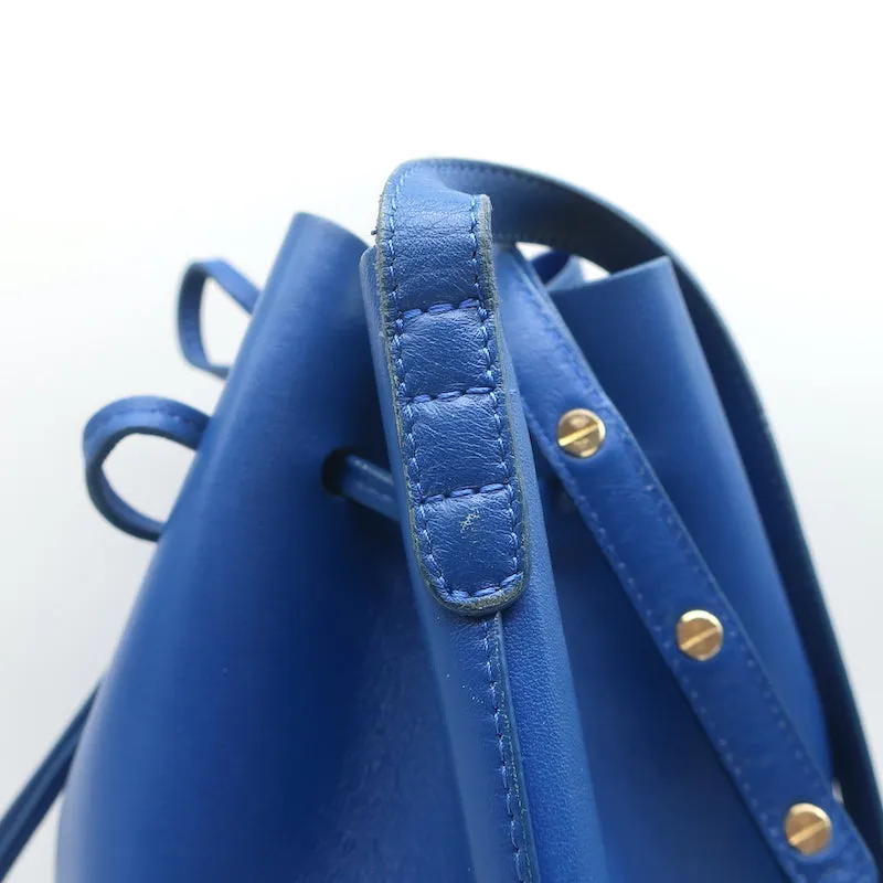 Mansur Gavriel Bucket Bag Royal Blue Leather Crossbody Bag