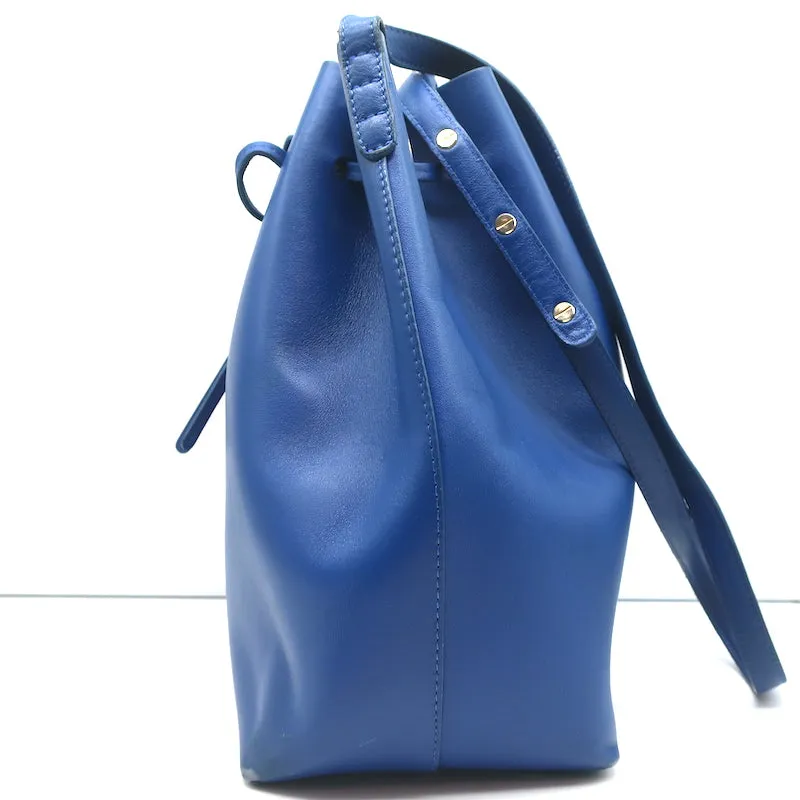 Mansur Gavriel Bucket Bag Royal Blue Leather Crossbody Bag