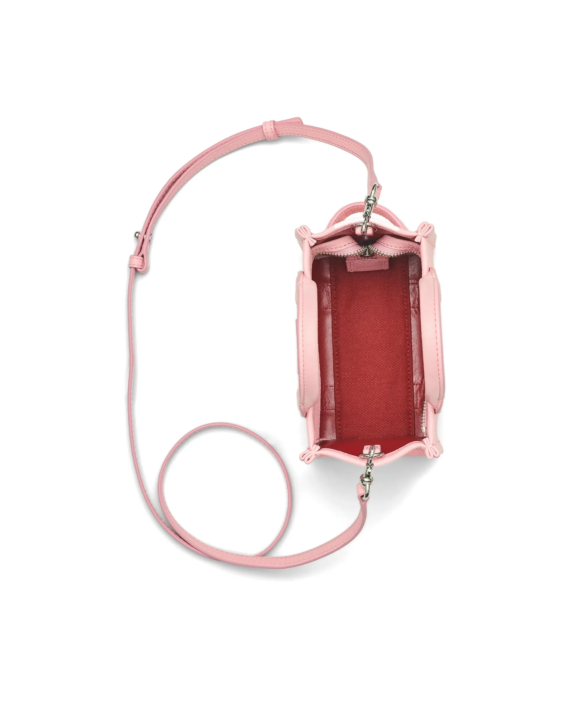 Marc Jacobs The Leather Crossbody Tote Bag Riborn Pink