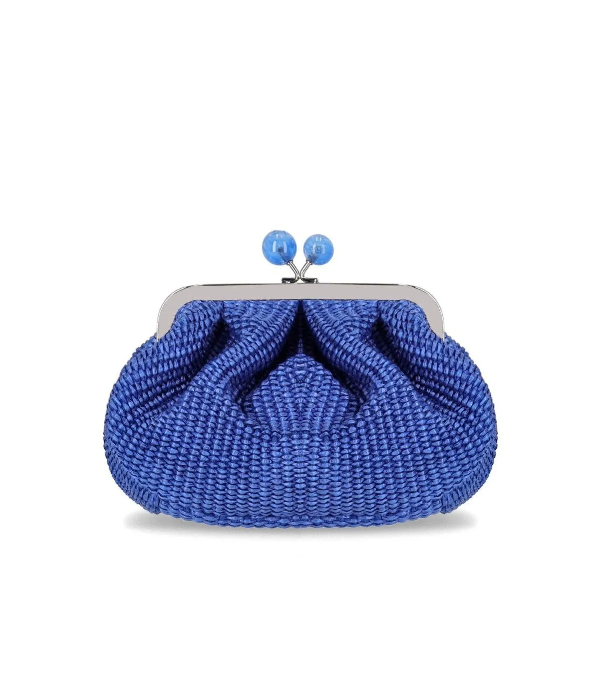 Max Mara Weekend Pasticcino Palmas Small Blue Clutch Bag