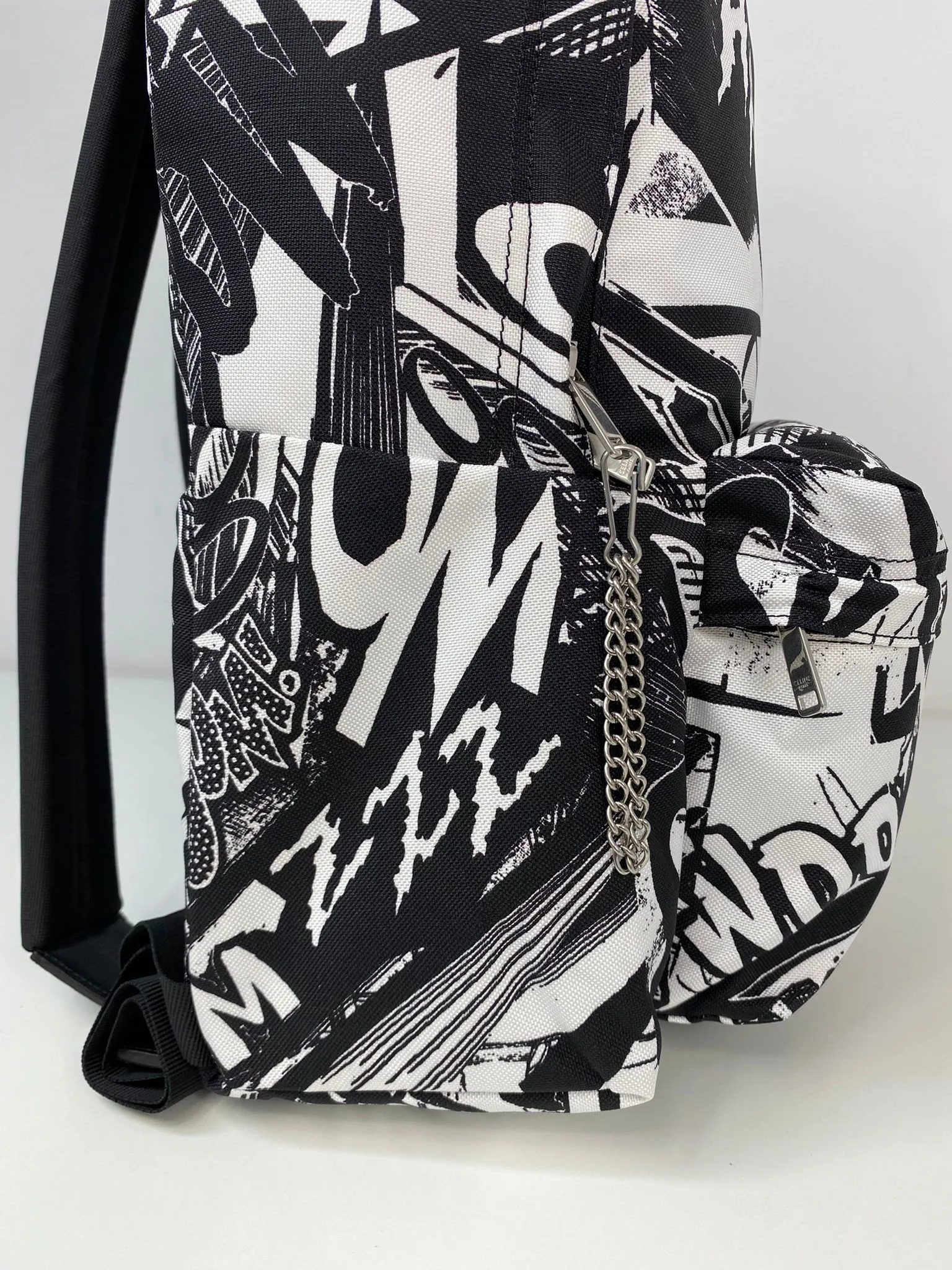 Medium Backpack in Nylon with Christian Marclay 'ZZHAA