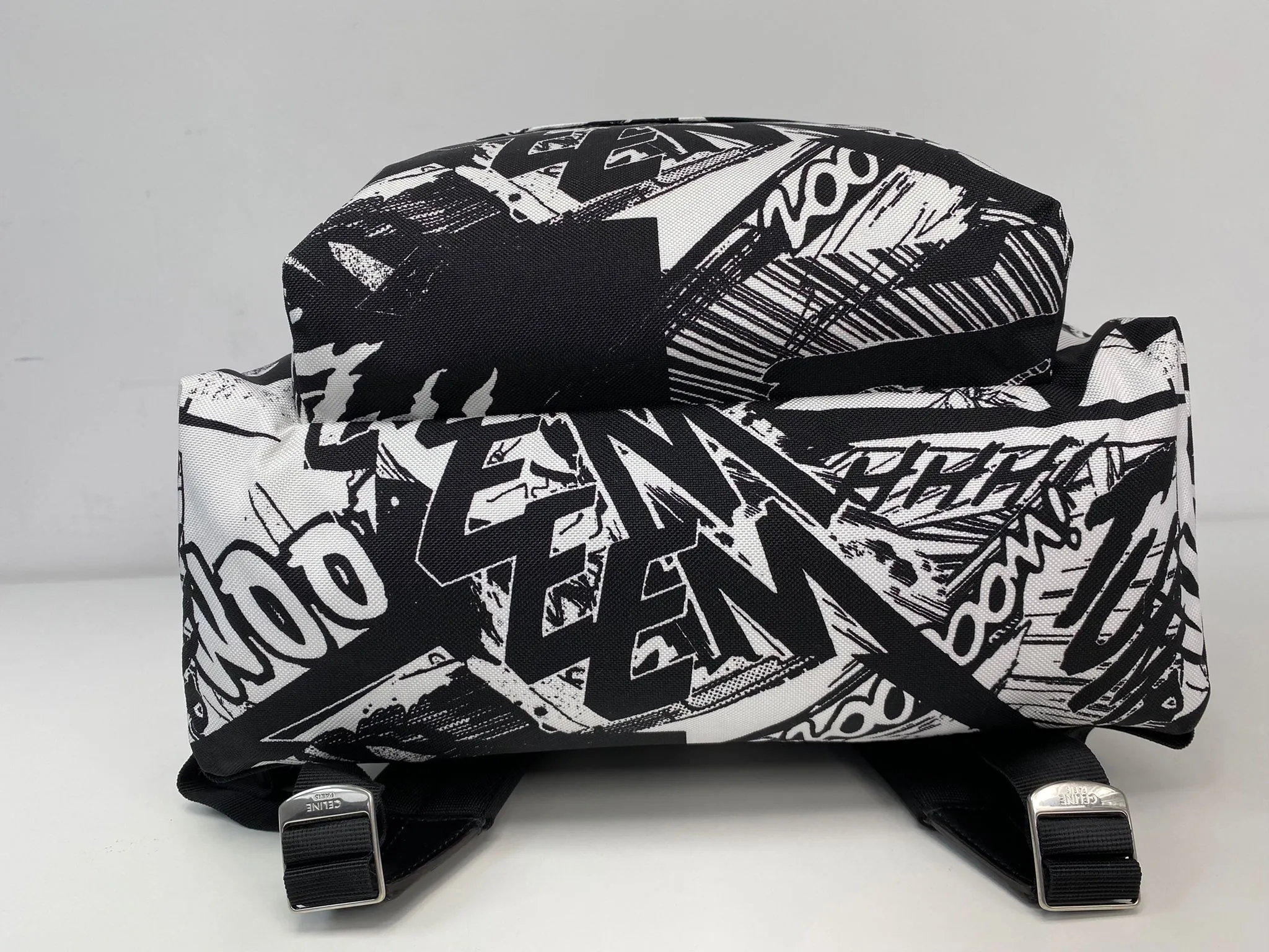 Medium Backpack in Nylon with Christian Marclay 'ZZHAA