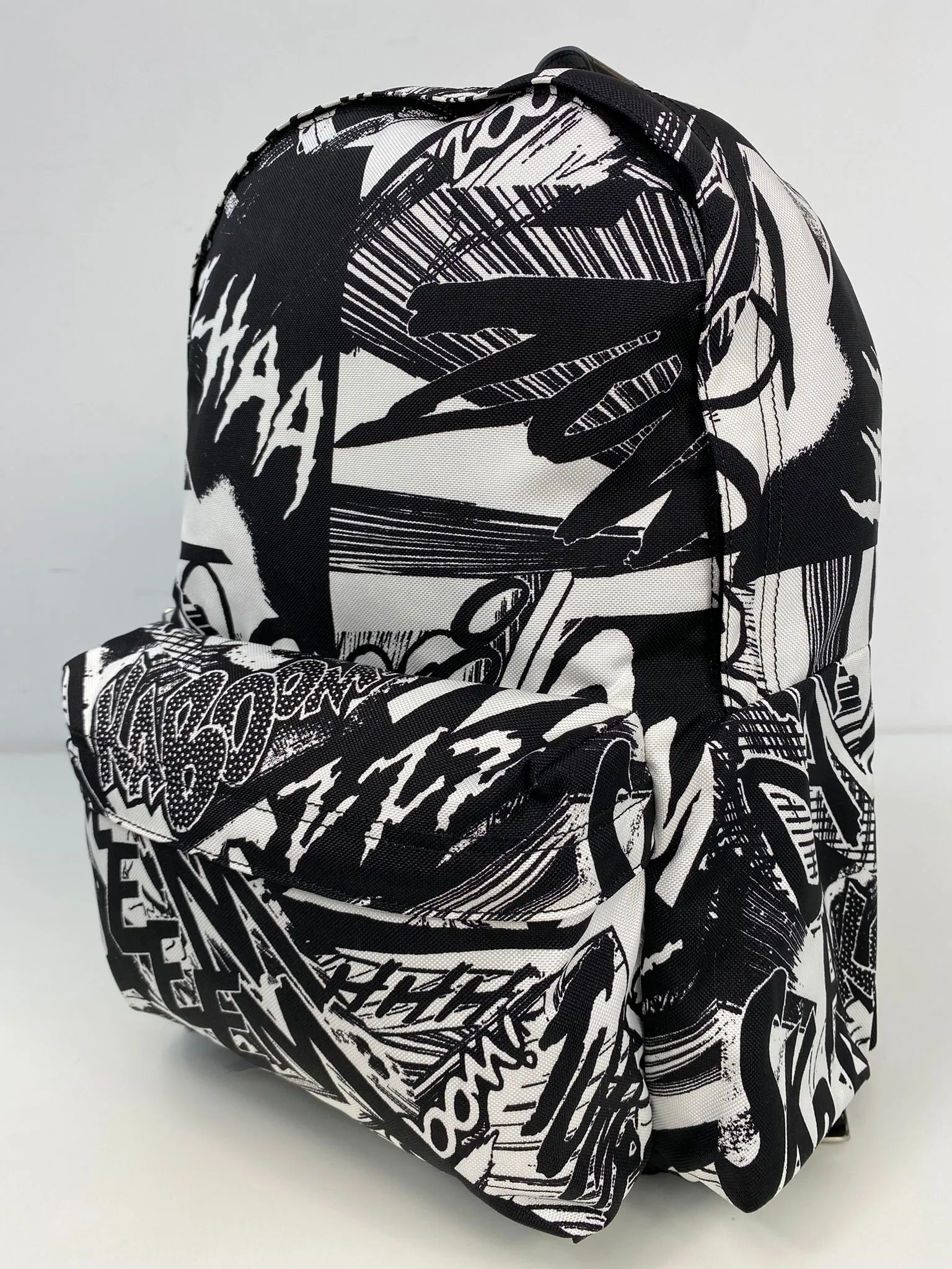 Medium Backpack in Nylon with Christian Marclay 'ZZHAA