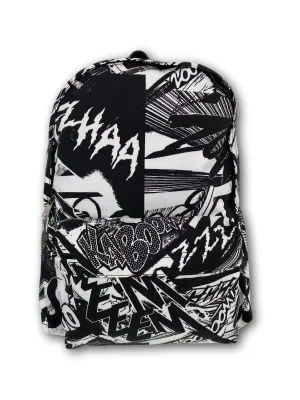 Medium Backpack in Nylon with Christian Marclay 'ZZHAA