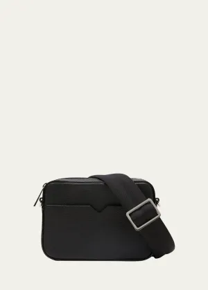 Men's Reporter Calfskin Crossbody Bag