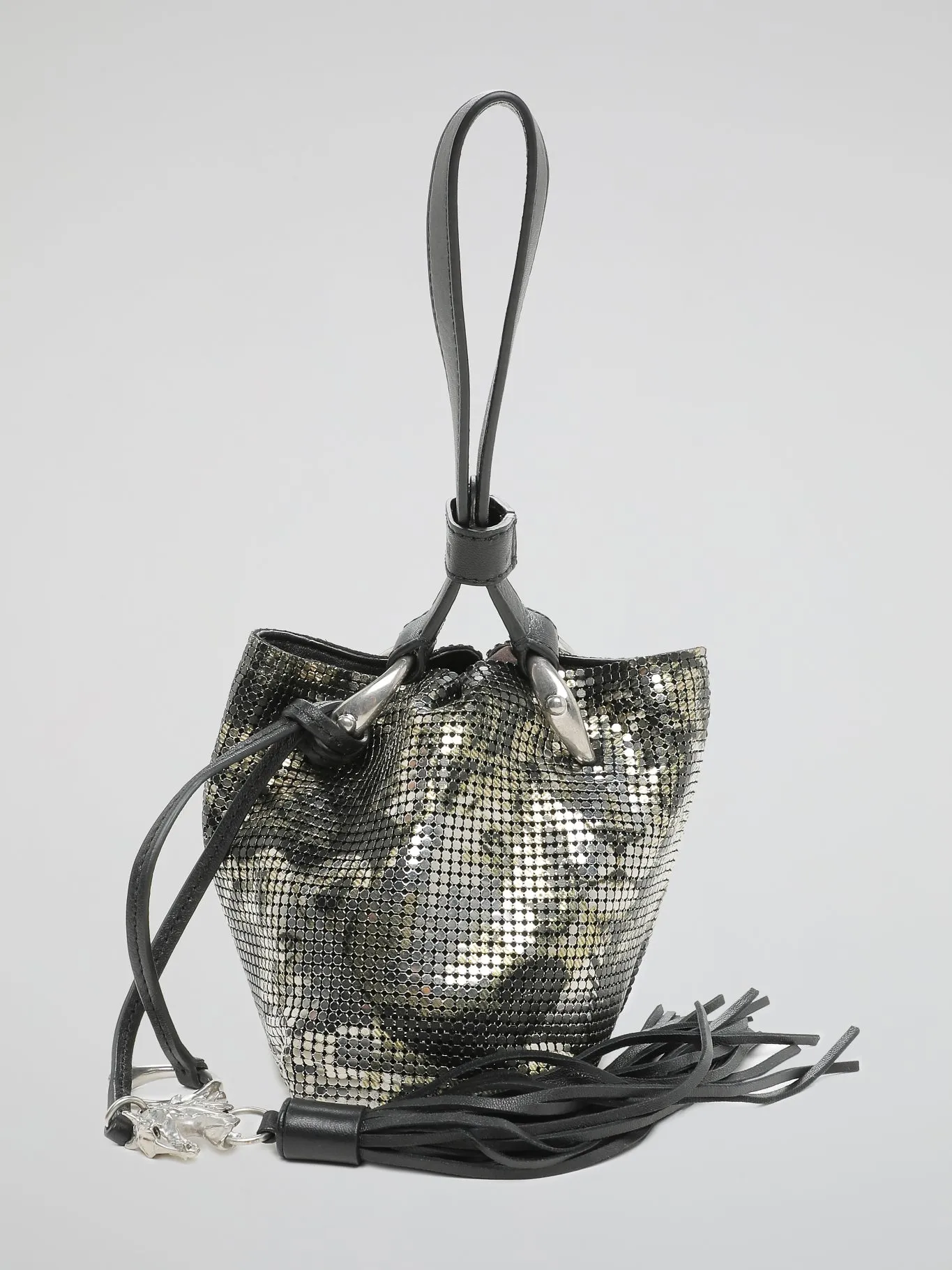 Metallic Bucket Bag