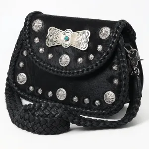 Midnight Concho Cowhide Crossbody