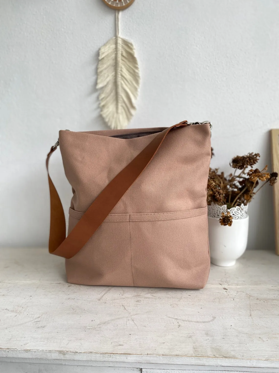 Mila 201 Rose Gold | Hobo Tote Bag