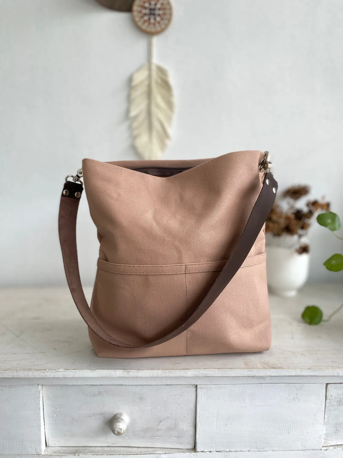 Mila 201 Rose Gold | Hobo Tote Bag