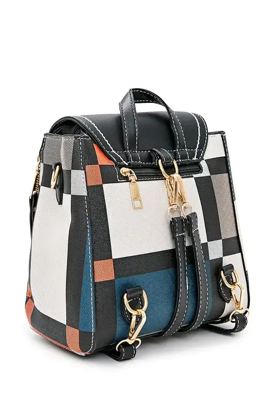 Mini Convertible Backpack Small Purse for Women Dasti (Blue)