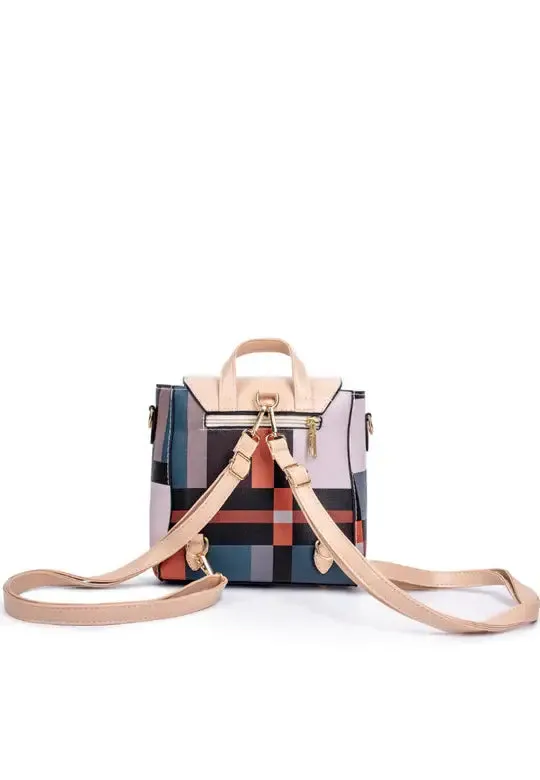 Mini Convertible Backpack Small Purse for Women Dasti (Blue)