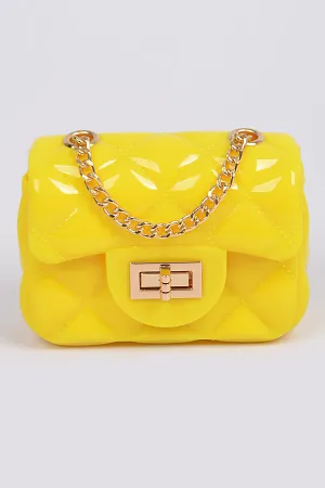 Mini Jelly Clutch- Yellow