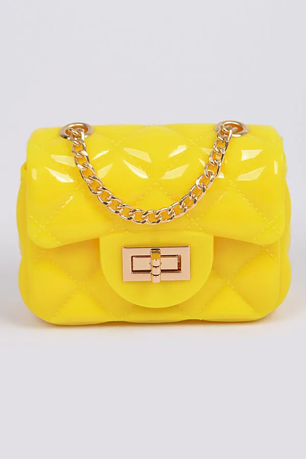 Mini Jelly Clutch- Yellow